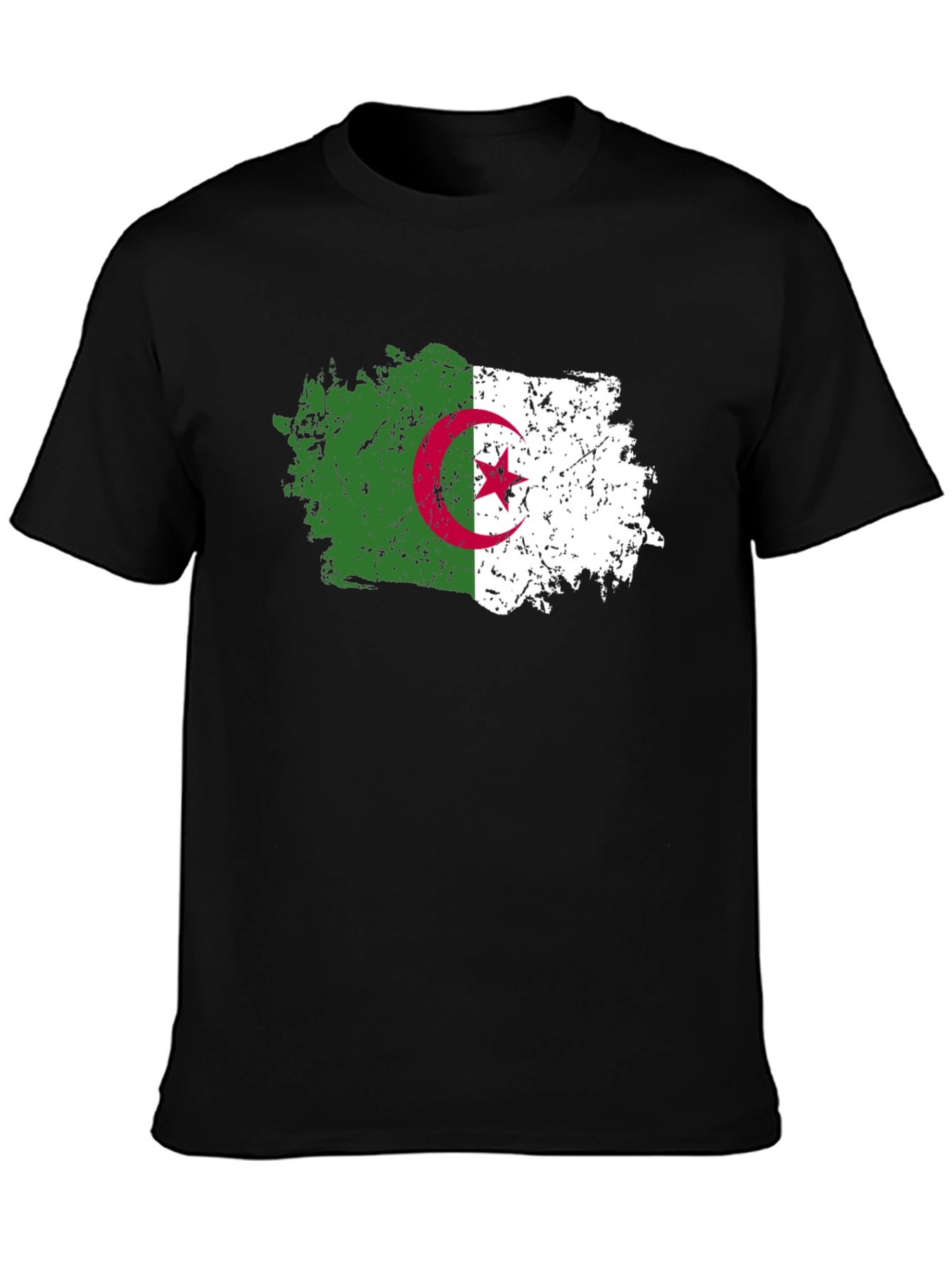 Algeria Flag T-Shirt - Distressed Design