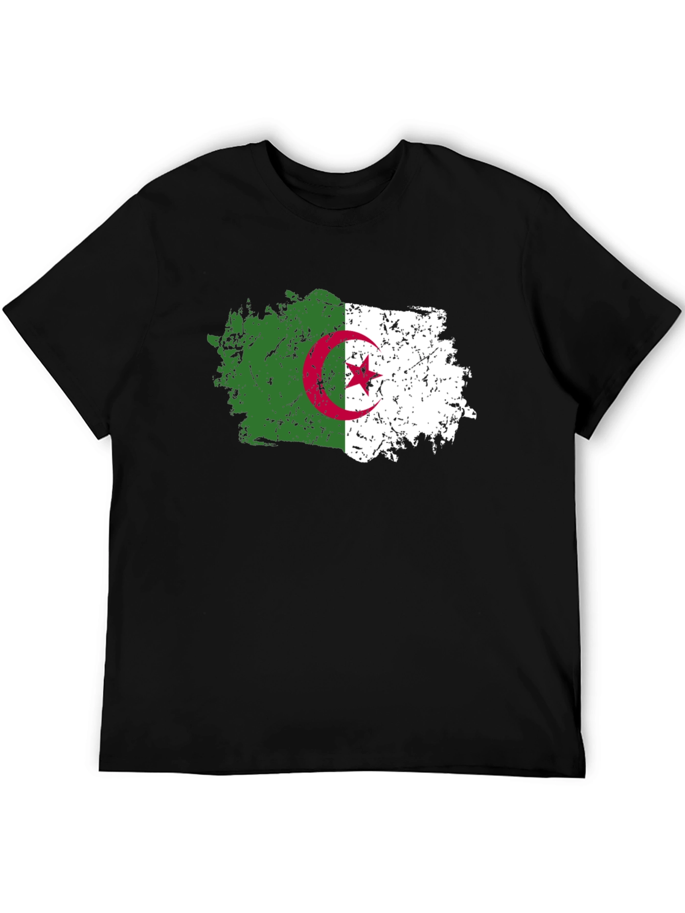 Algeria Flag T-Shirt - Distressed Design
