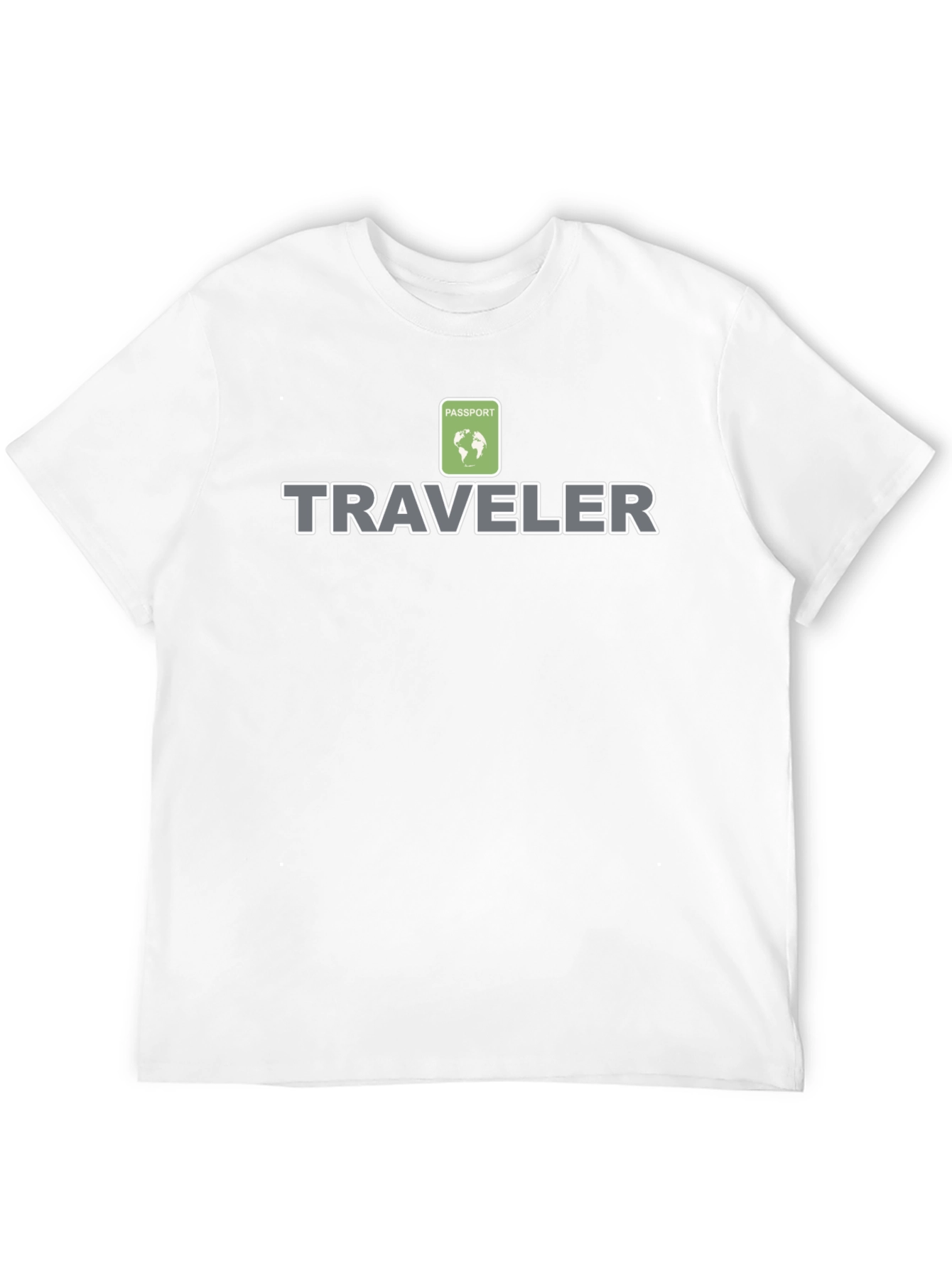 Traveler Passport Globe Graphic Black T-Shirt