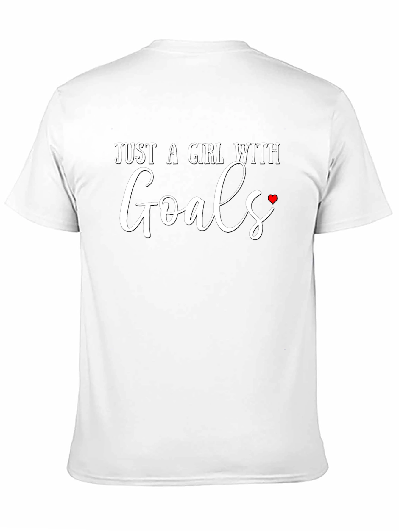 Just A Girl With Goals T-Shirt - Black