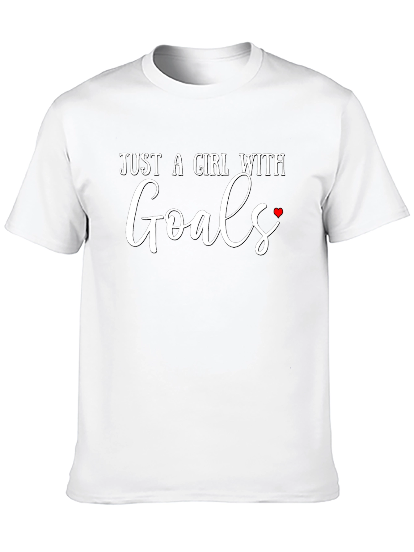 Just A Girl With Goals T-Shirt - Black