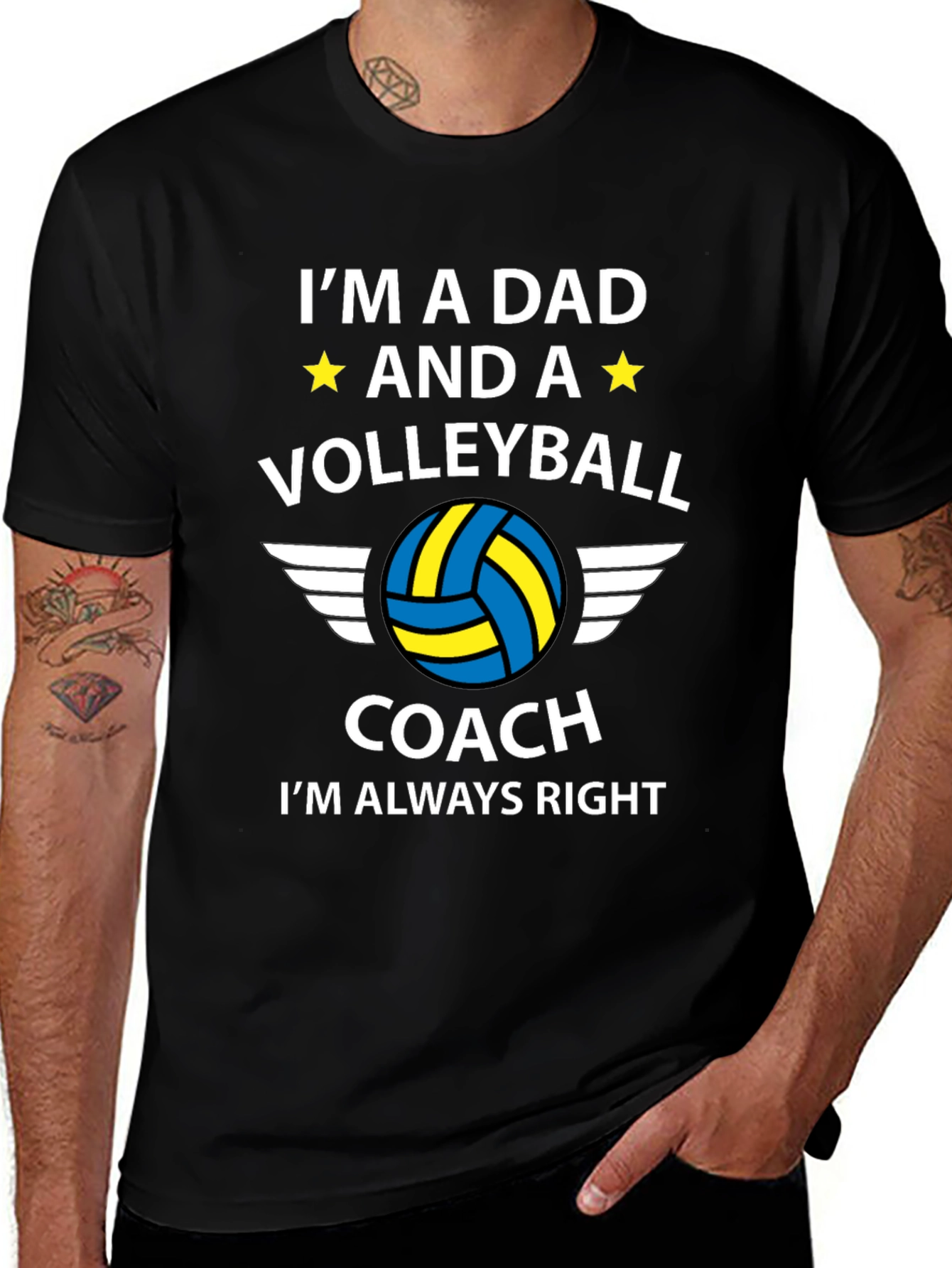 Dad Volleyball Coach T-Shirt: Always Right!