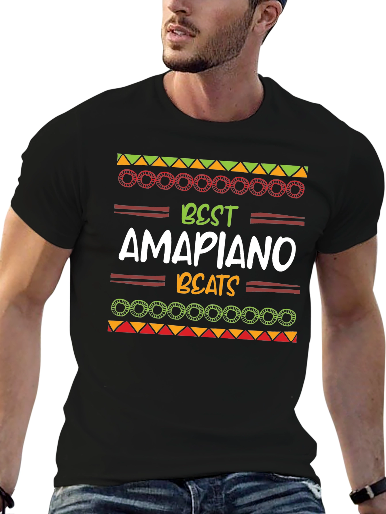 Best Amapiano Beats Black Graphic Tee