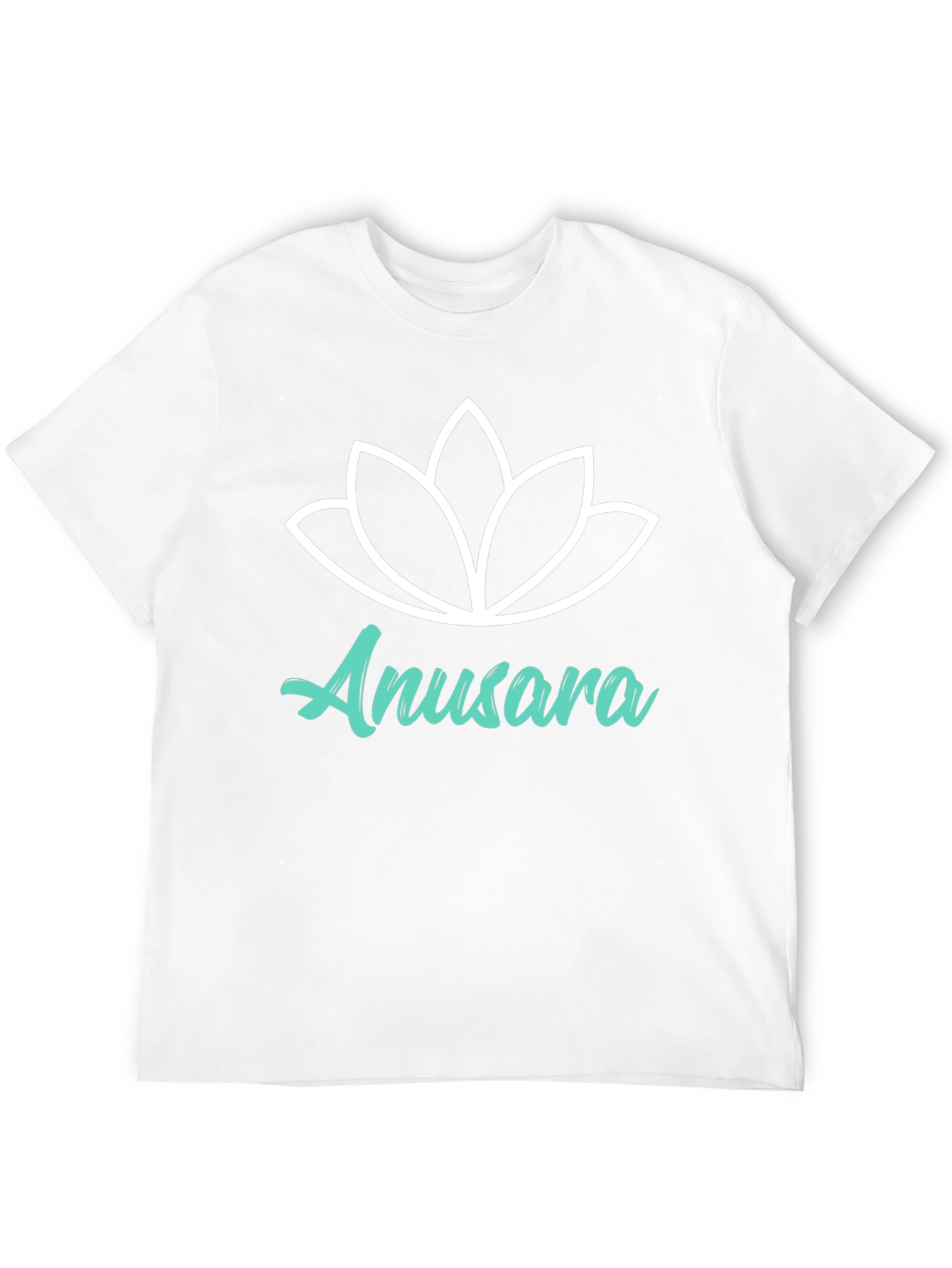 Anusara Yoga Lotus Graphic Black T-Shirt