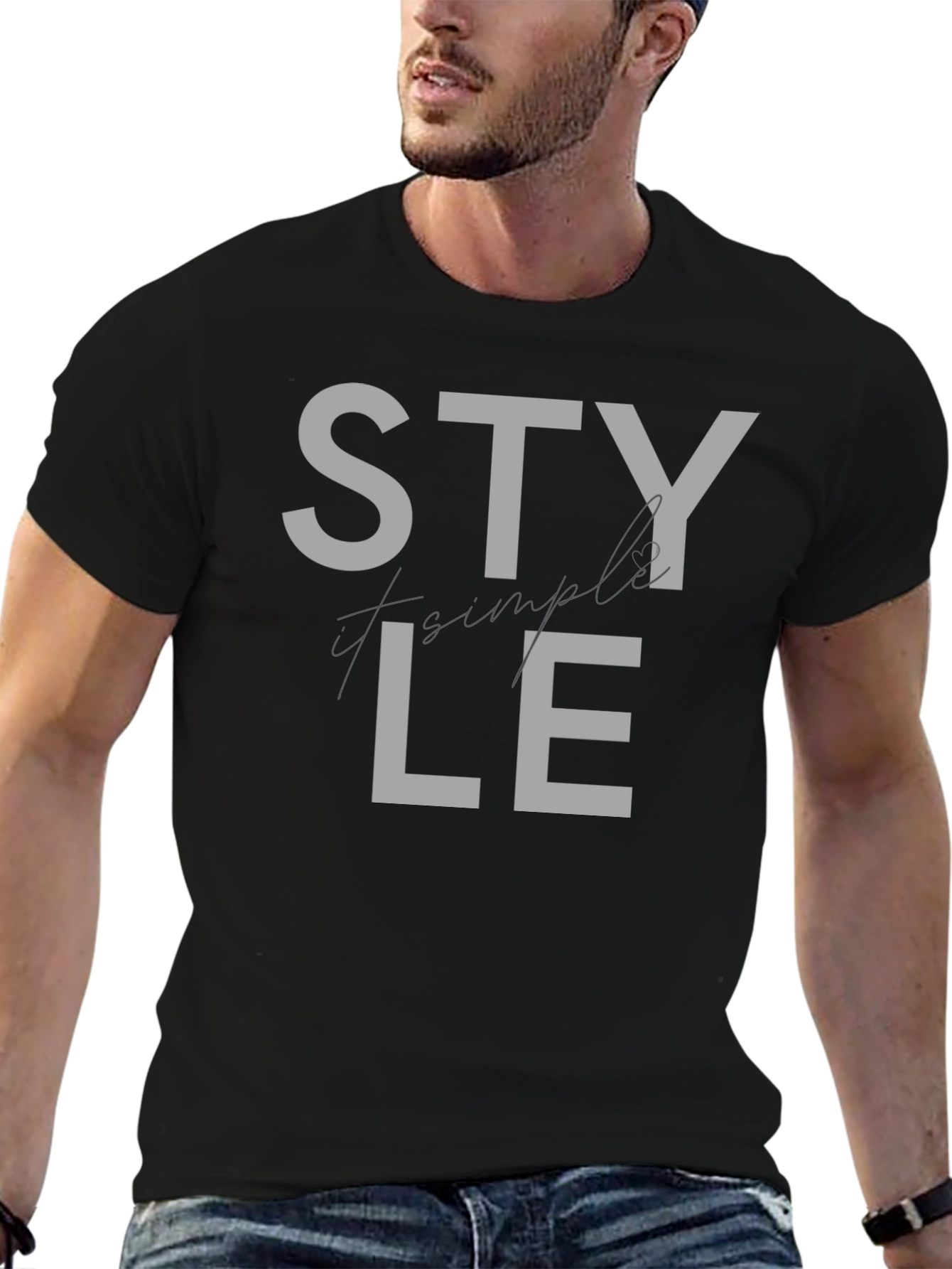 Stylish Black T-Shirt with STYLE Graphic
