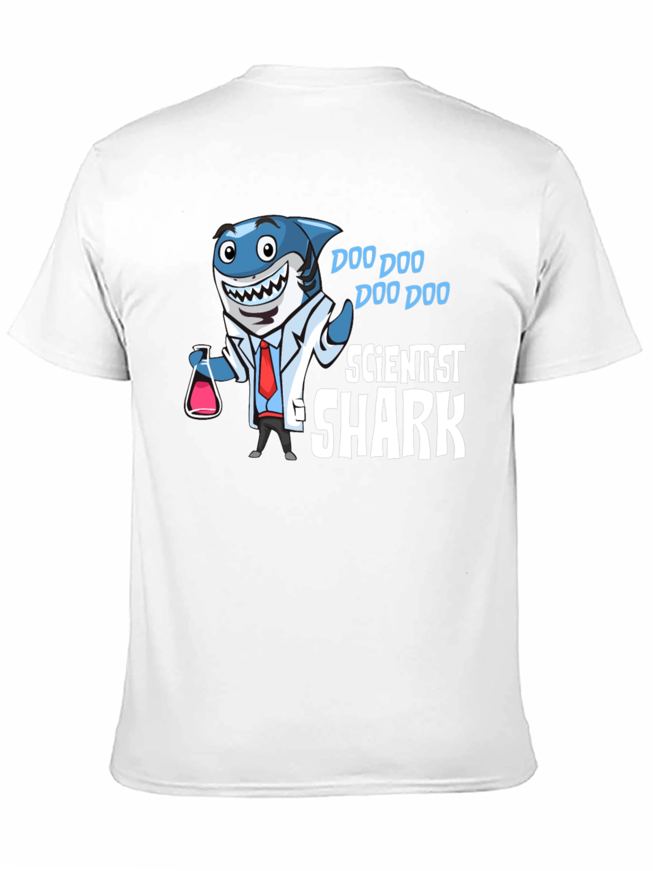 Scientist Shark T-Shirt Funny Graphic Tee