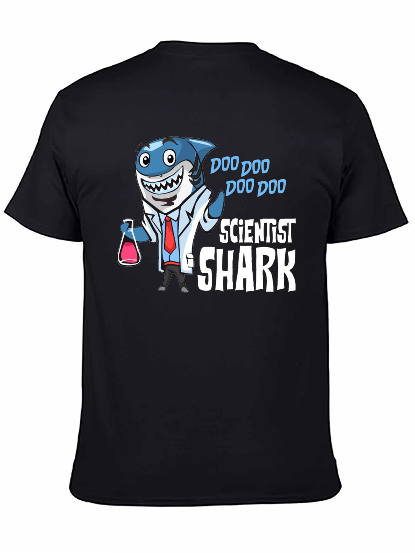 Scientist Shark T-Shirt Funny Graphic Tee