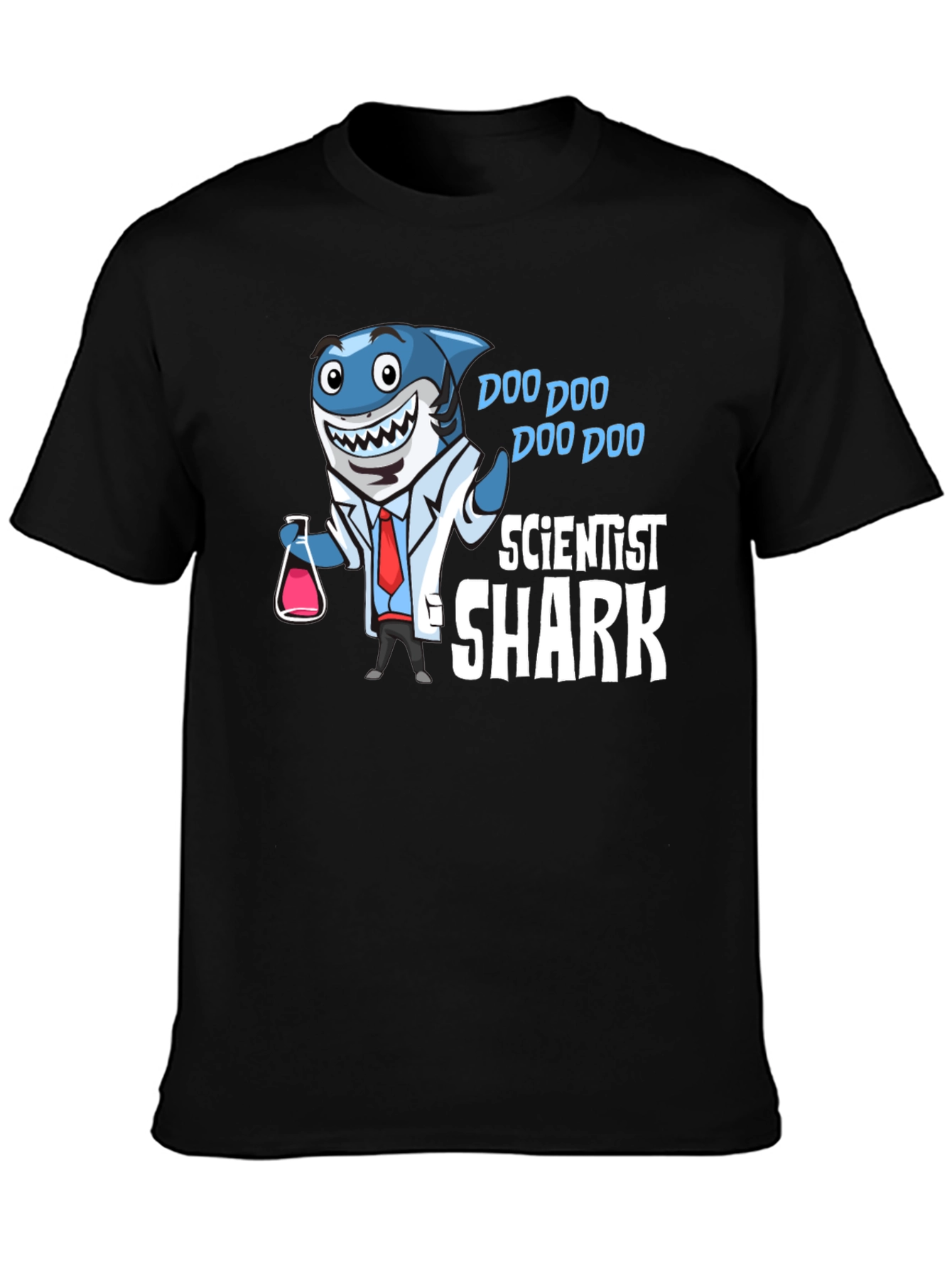 Scientist Shark T-Shirt Funny Graphic Tee