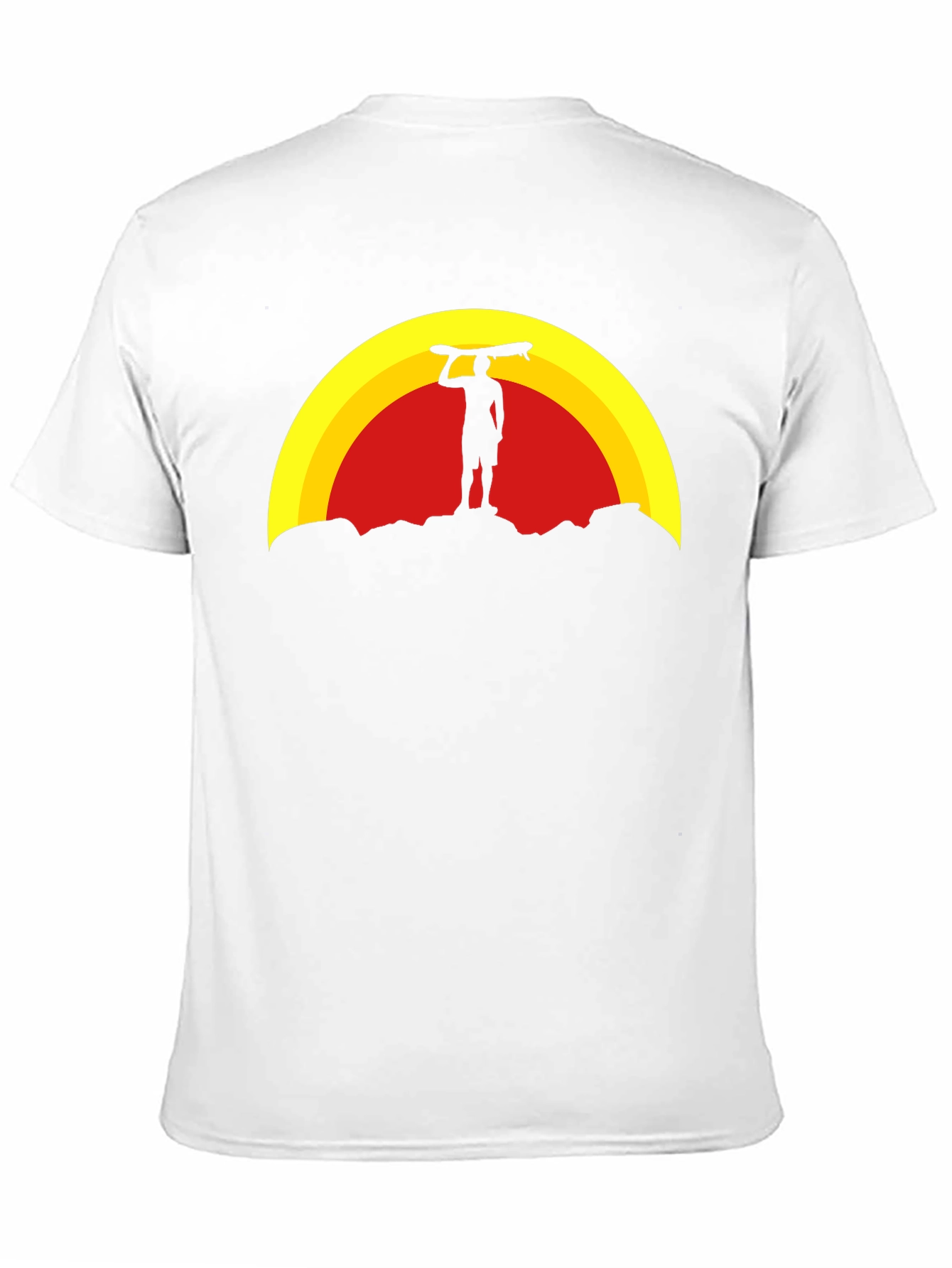 Sunset Surfer Graphic Tee - Black