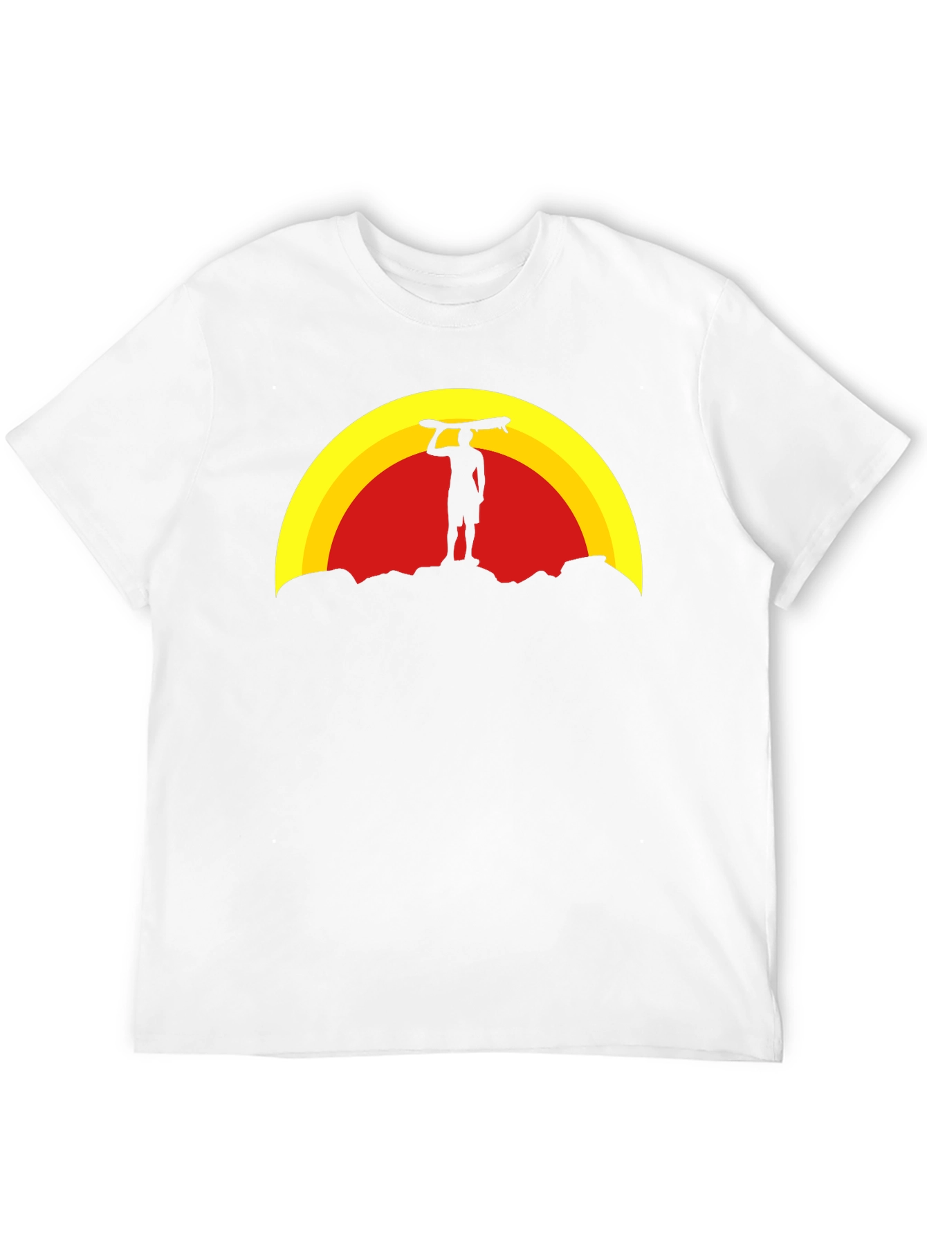 Sunset Surfer Graphic Tee - Black
