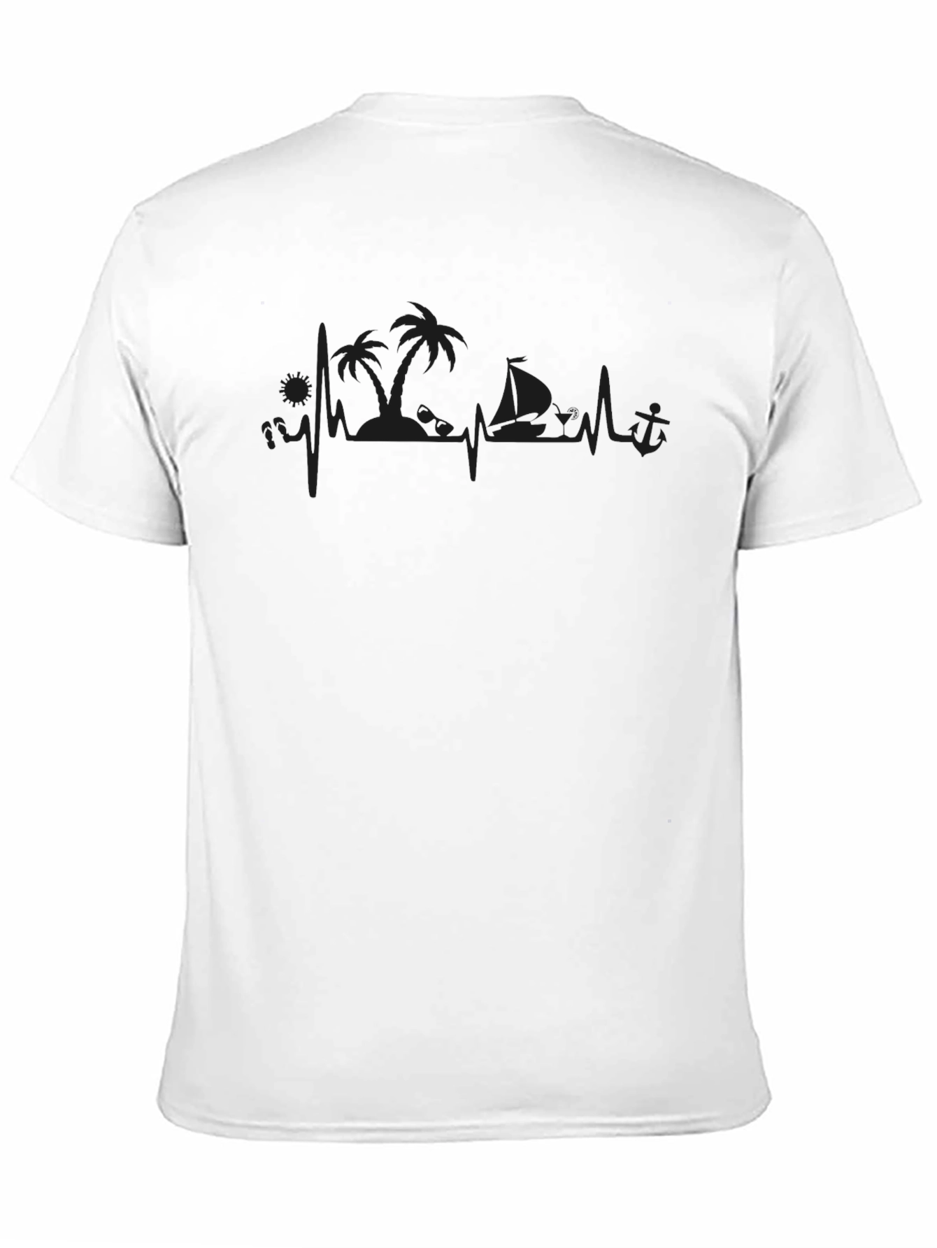 Beach Life Heartbeat T-Shirt
