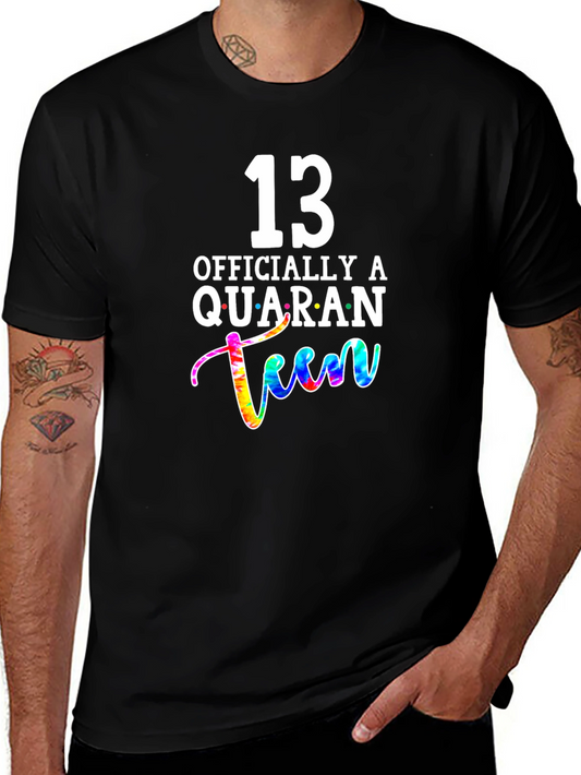 13th Birthday Quaranteen Tie-Dye Graphic T-Shirt