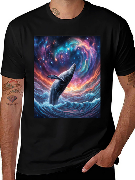 Whale Galaxy T-Shirt - Unique Graphic Tee