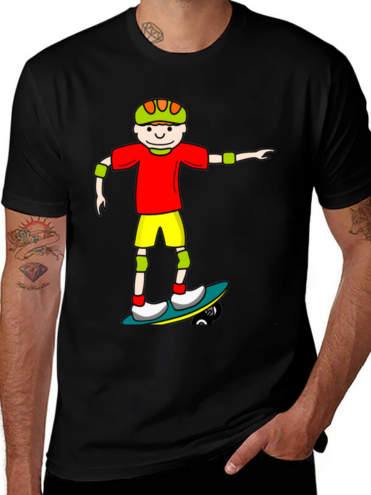 Skater Cartoon Graphic Tee