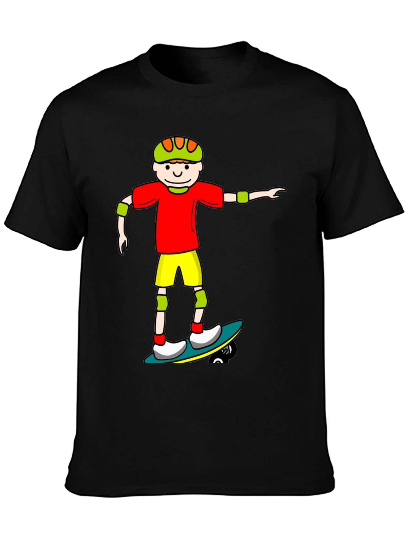 Skater Cartoon Graphic Tee