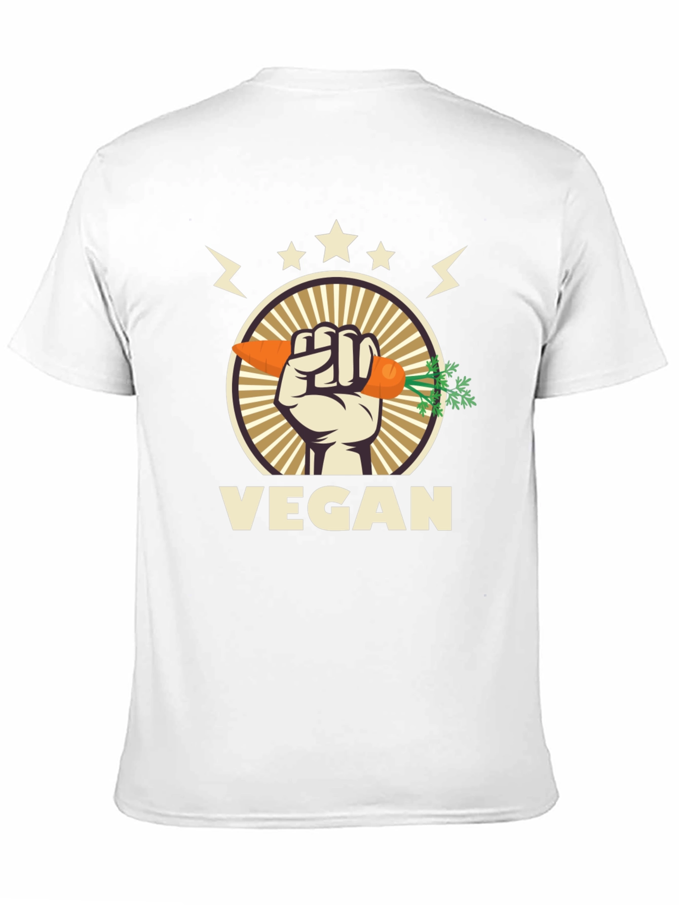 Vegan Carrot Fist T-Shirt - Eat Your Veggies!