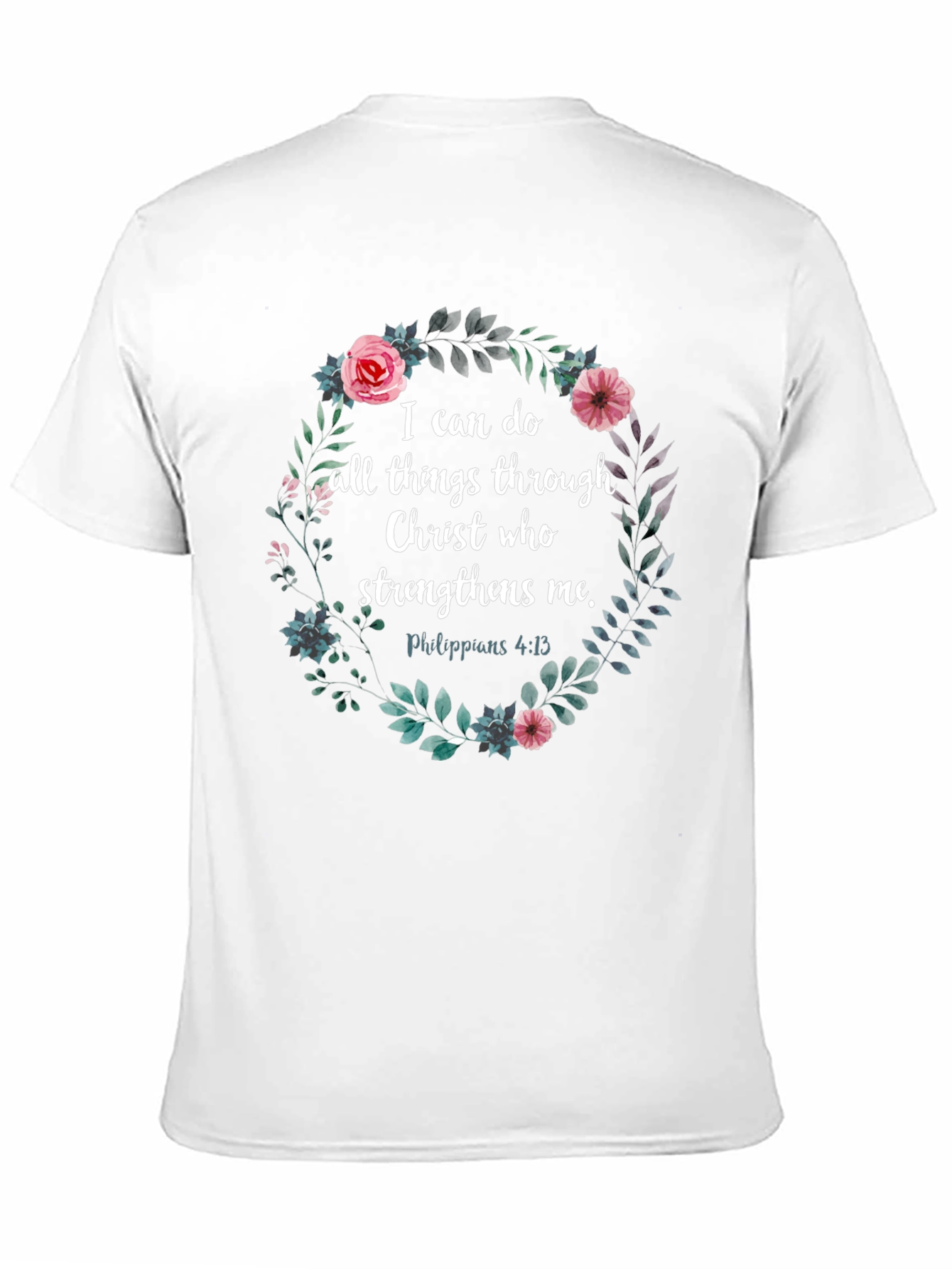 Floral Christian Verse T-Shirt
