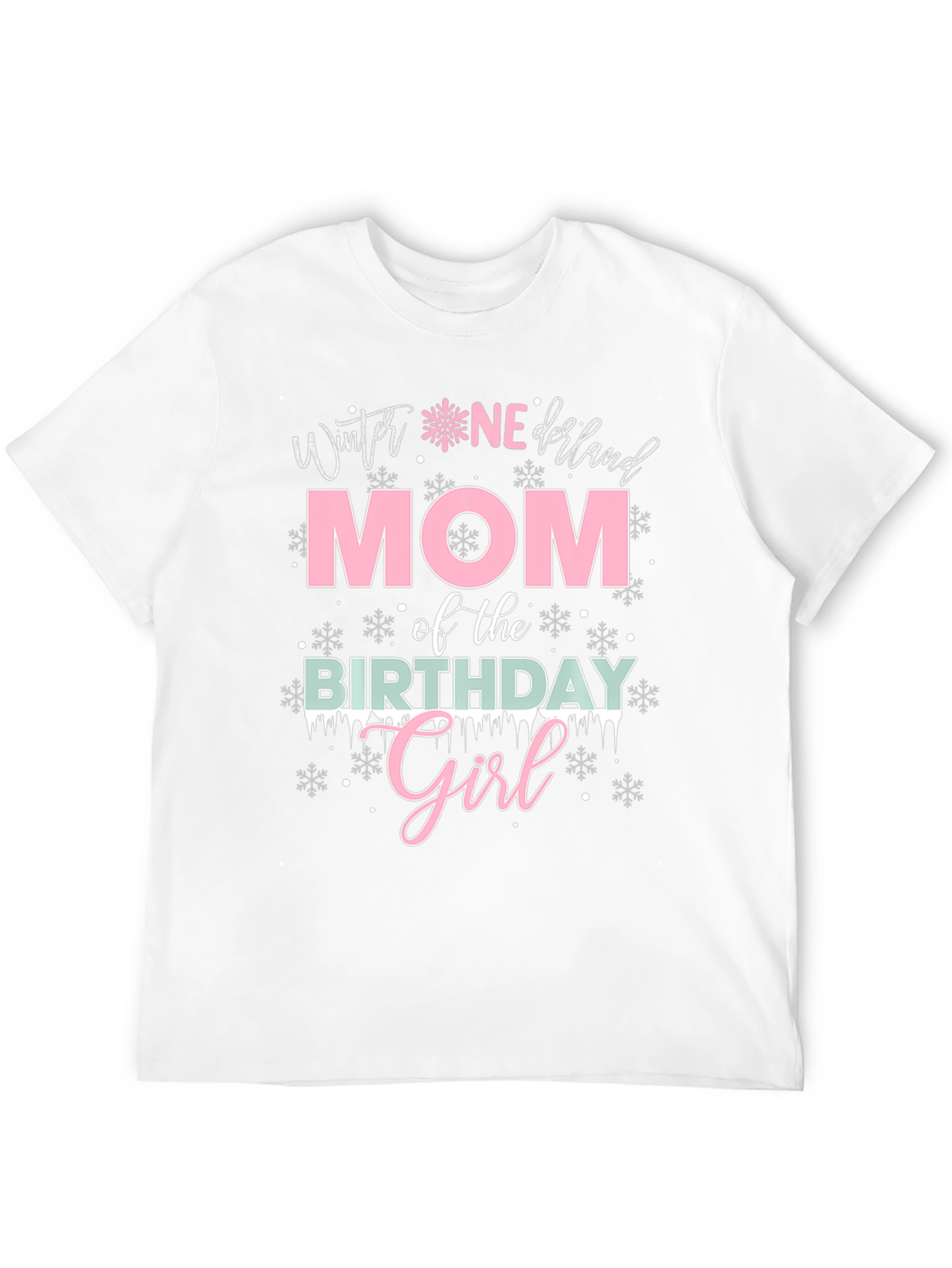 Winter Wonderland Mom Birthday Girl T-Shirt