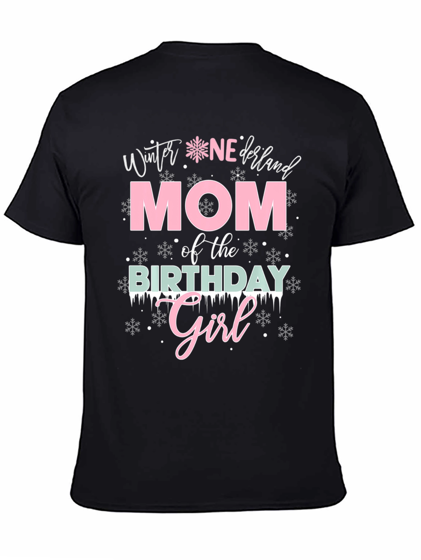 Winter Wonderland Mom Birthday Girl T-Shirt