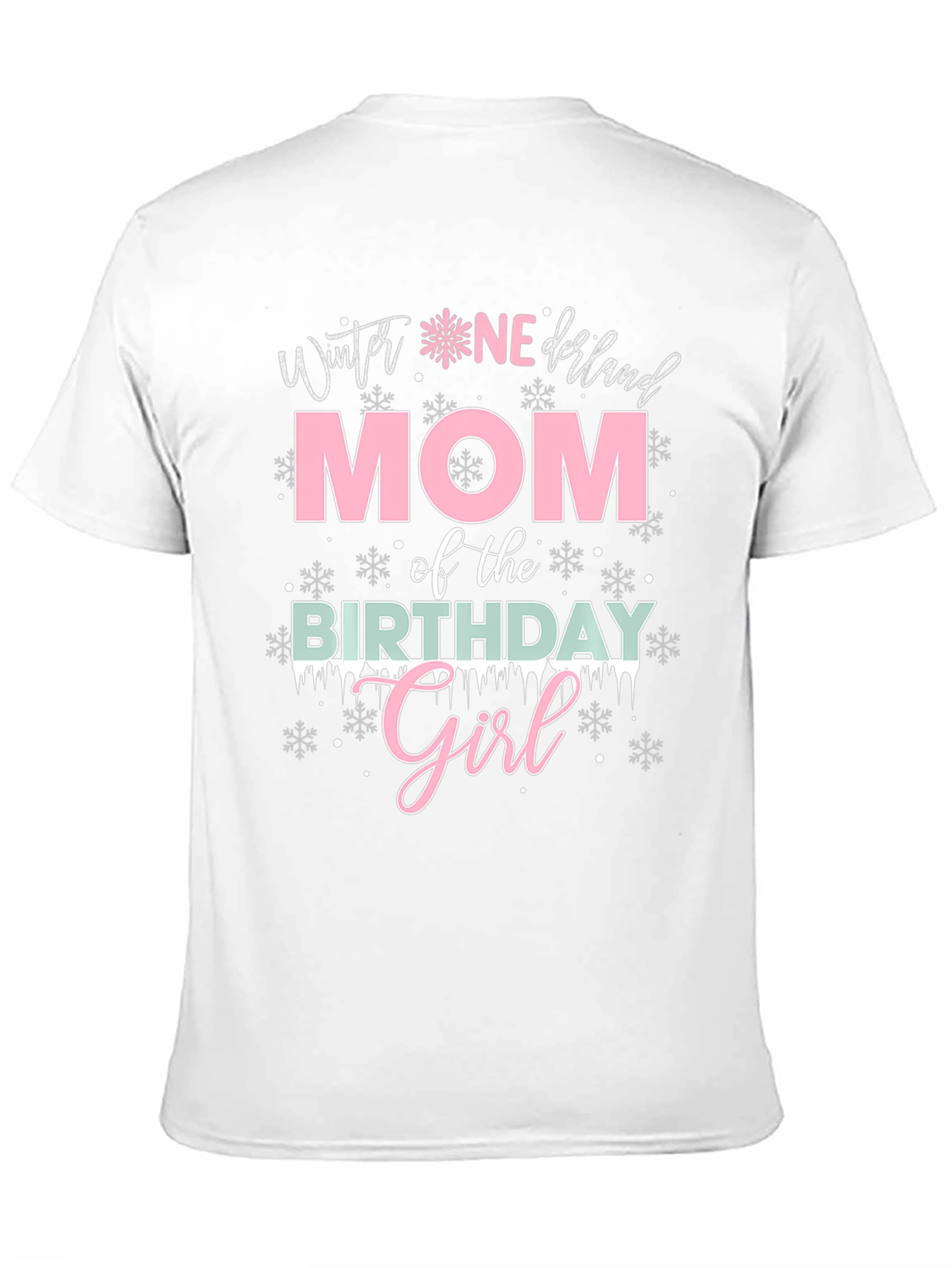 Winter Wonderland Mom Birthday Girl T-Shirt