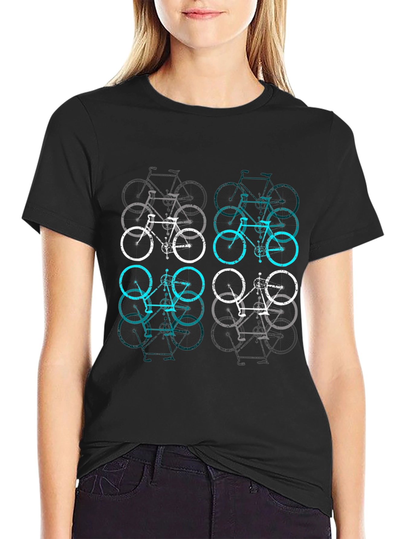 Bicycle Print T-Shirt - Cool & Casual Style