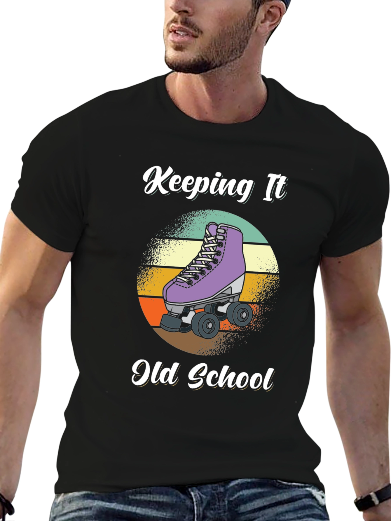 Keeping It Old School Roller Skate T-Shirt