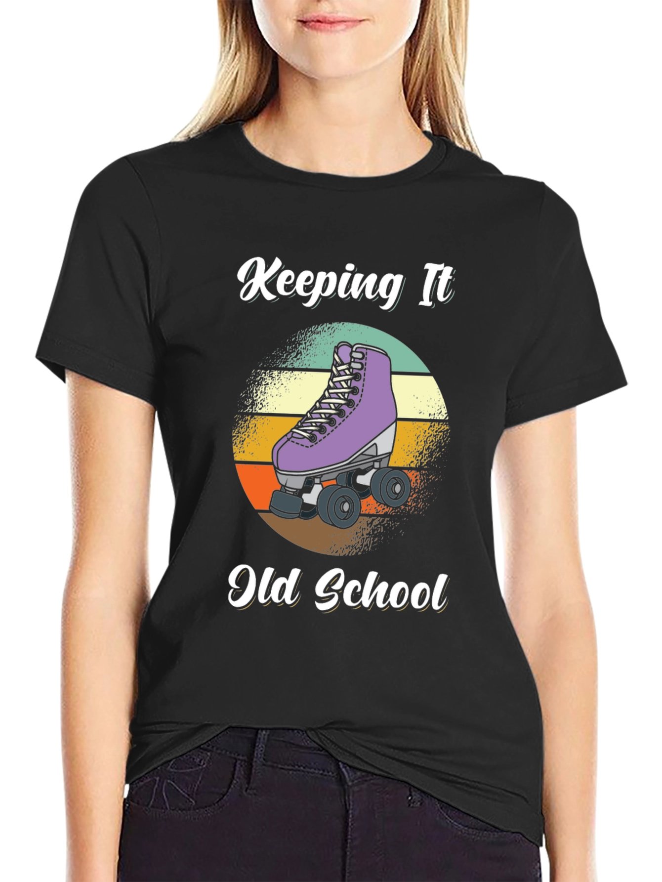 Keeping It Old School Roller Skate T-Shirt
