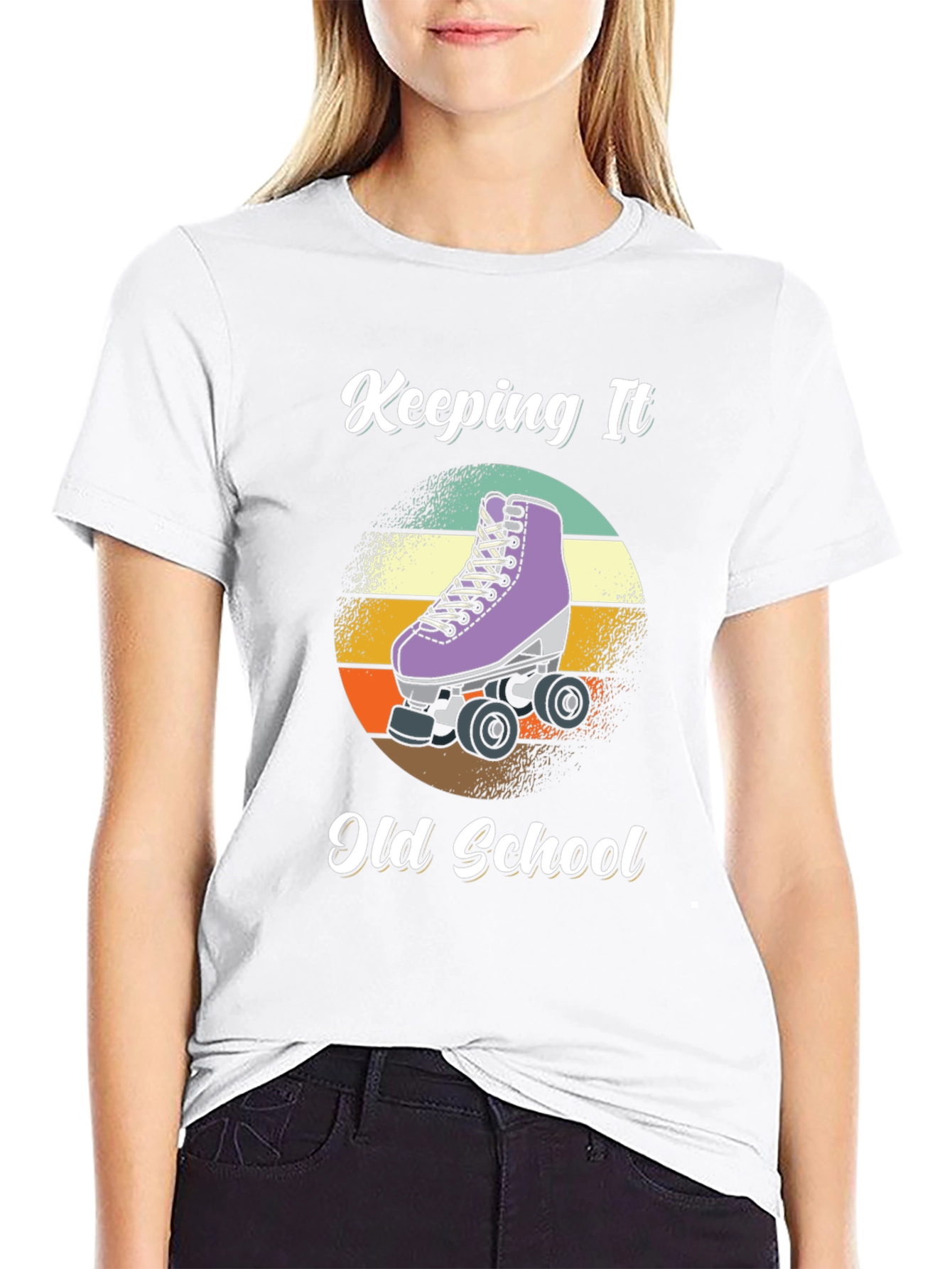 Keeping It Old School Roller Skate T-Shirt