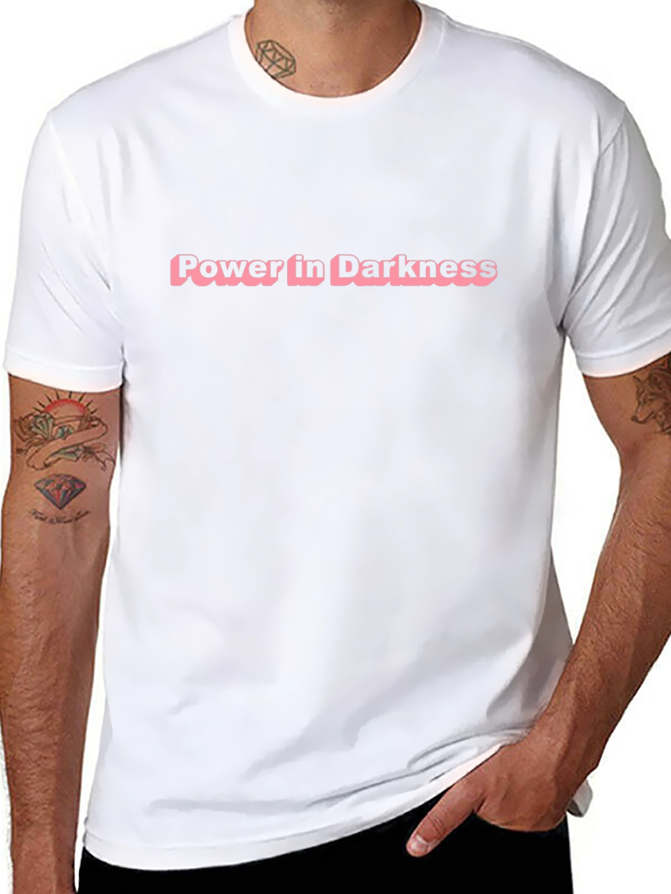 Power in Darkness Black Tee - Bold Statement