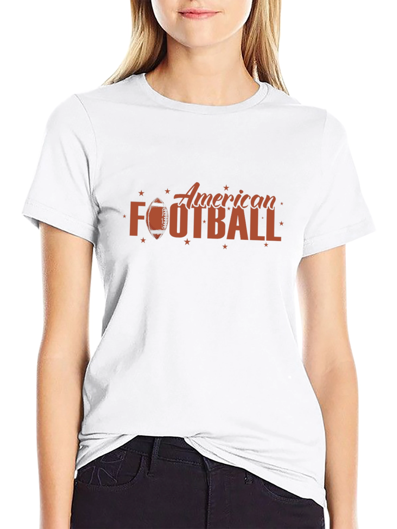 American Football Graphic Tee - Black