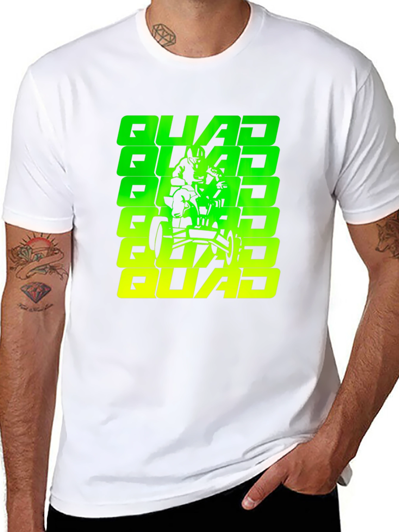 Quad Rider Graphic Tee - Cool ATV Design