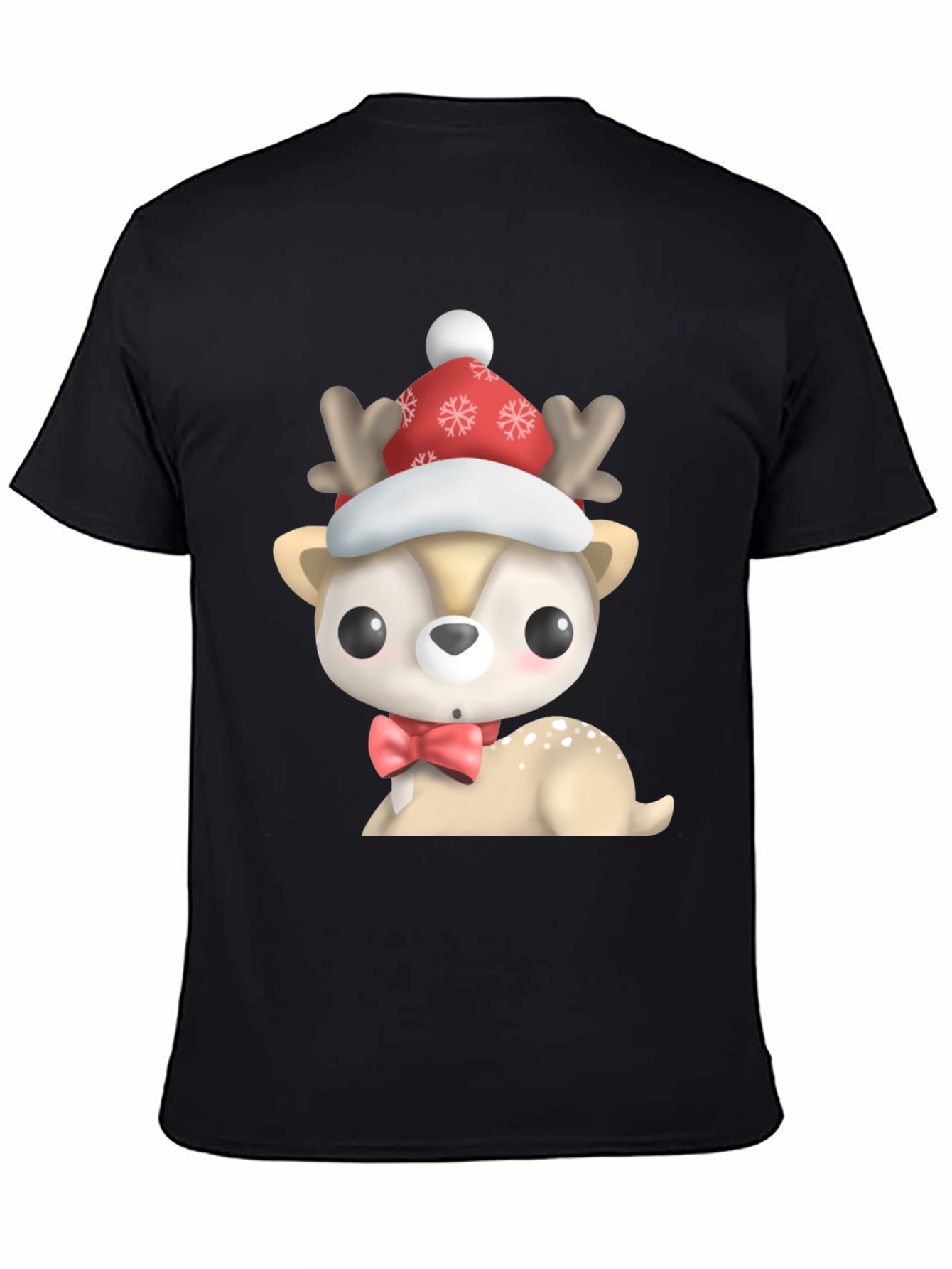 Cute Cartoon Deer Christmas T-Shirt