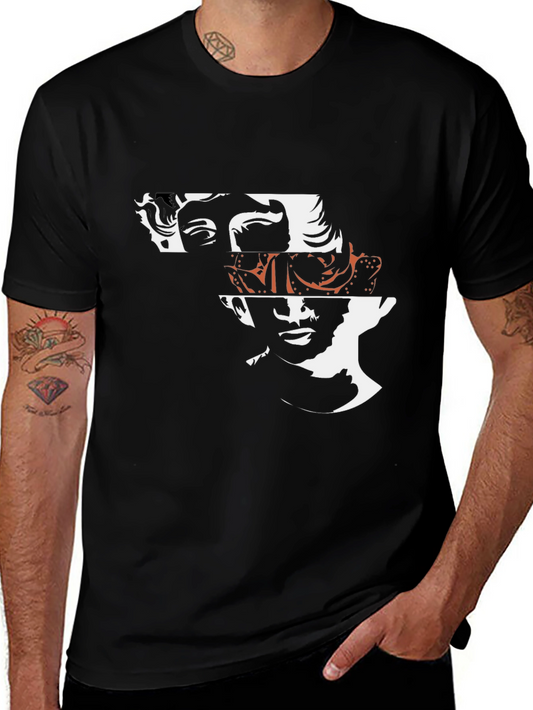 Abstract Face Graphic Tee