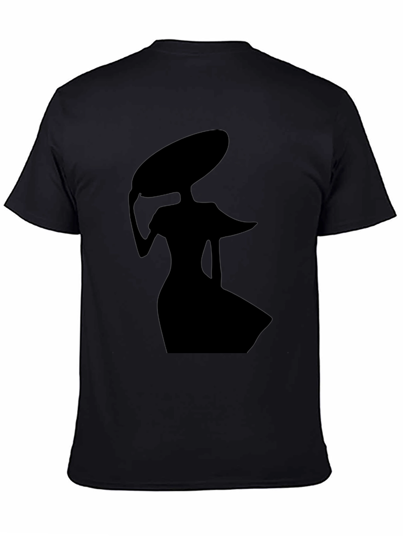 Elegant Silhouette Graphic Black T-Shirt