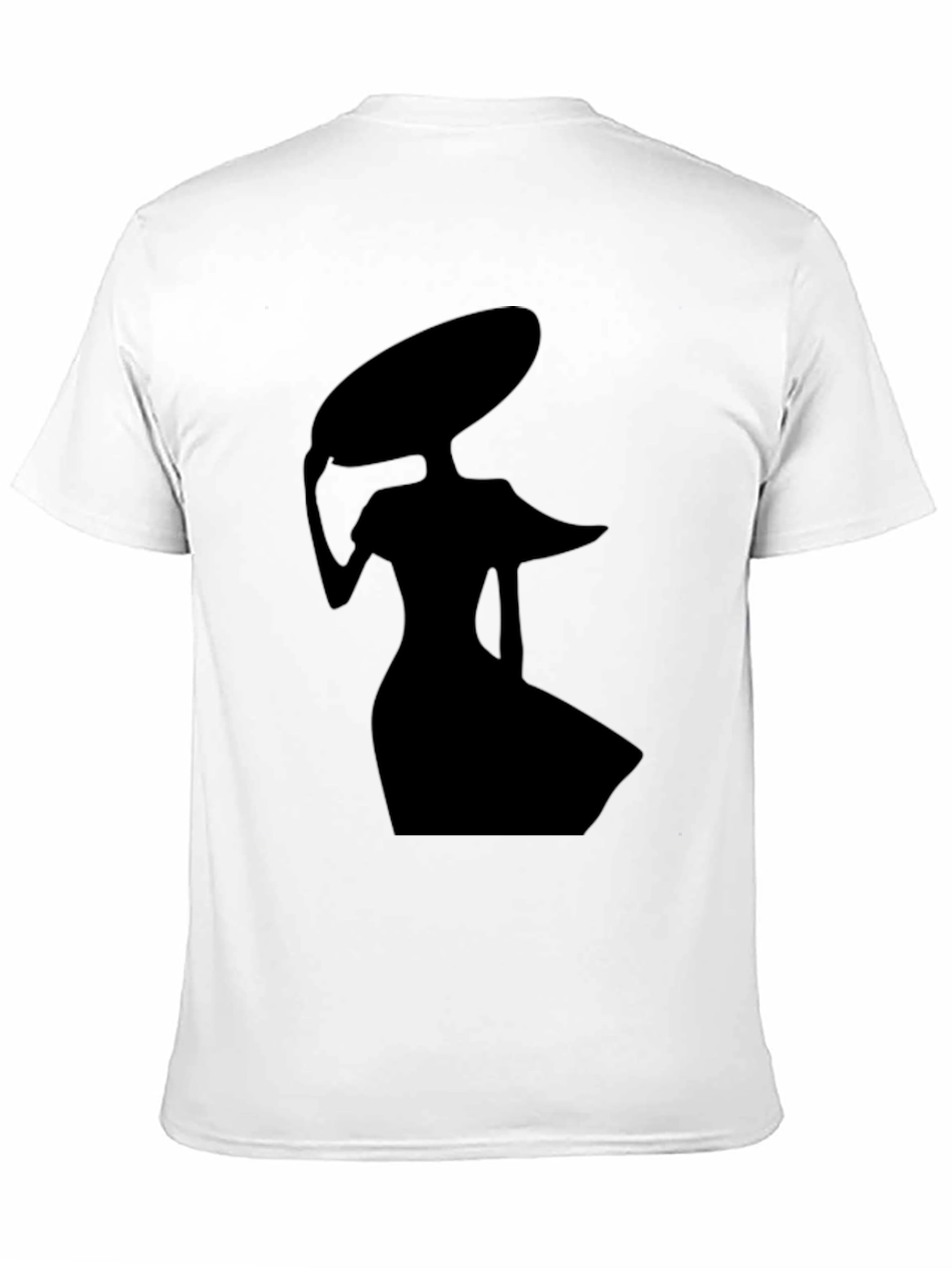 Elegant Silhouette Graphic Black T-Shirt