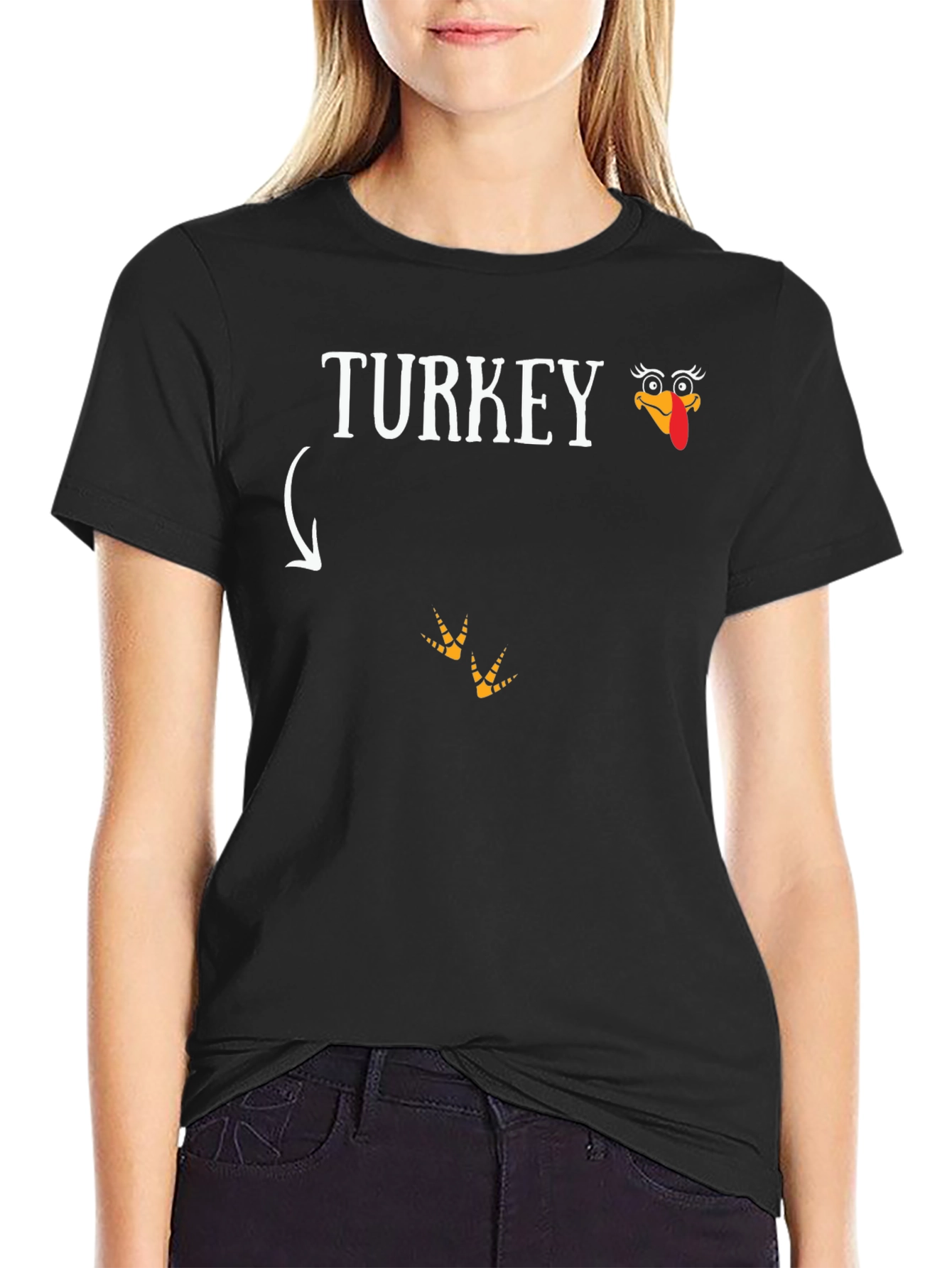 Funny Turkey Thanksgiving Graphic T-Shirt
