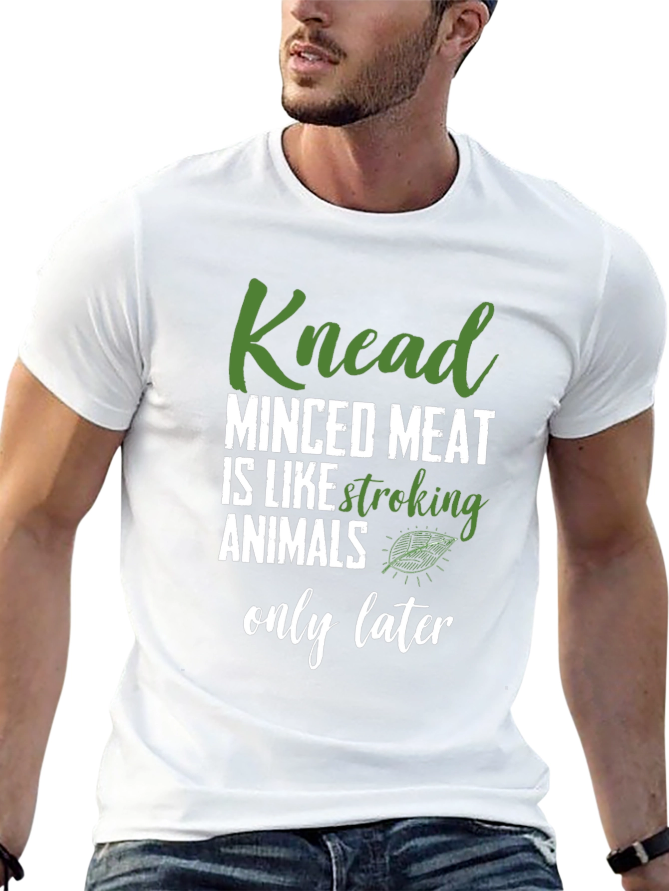 Knead Minced Meat Funny Vegan T-Shirt