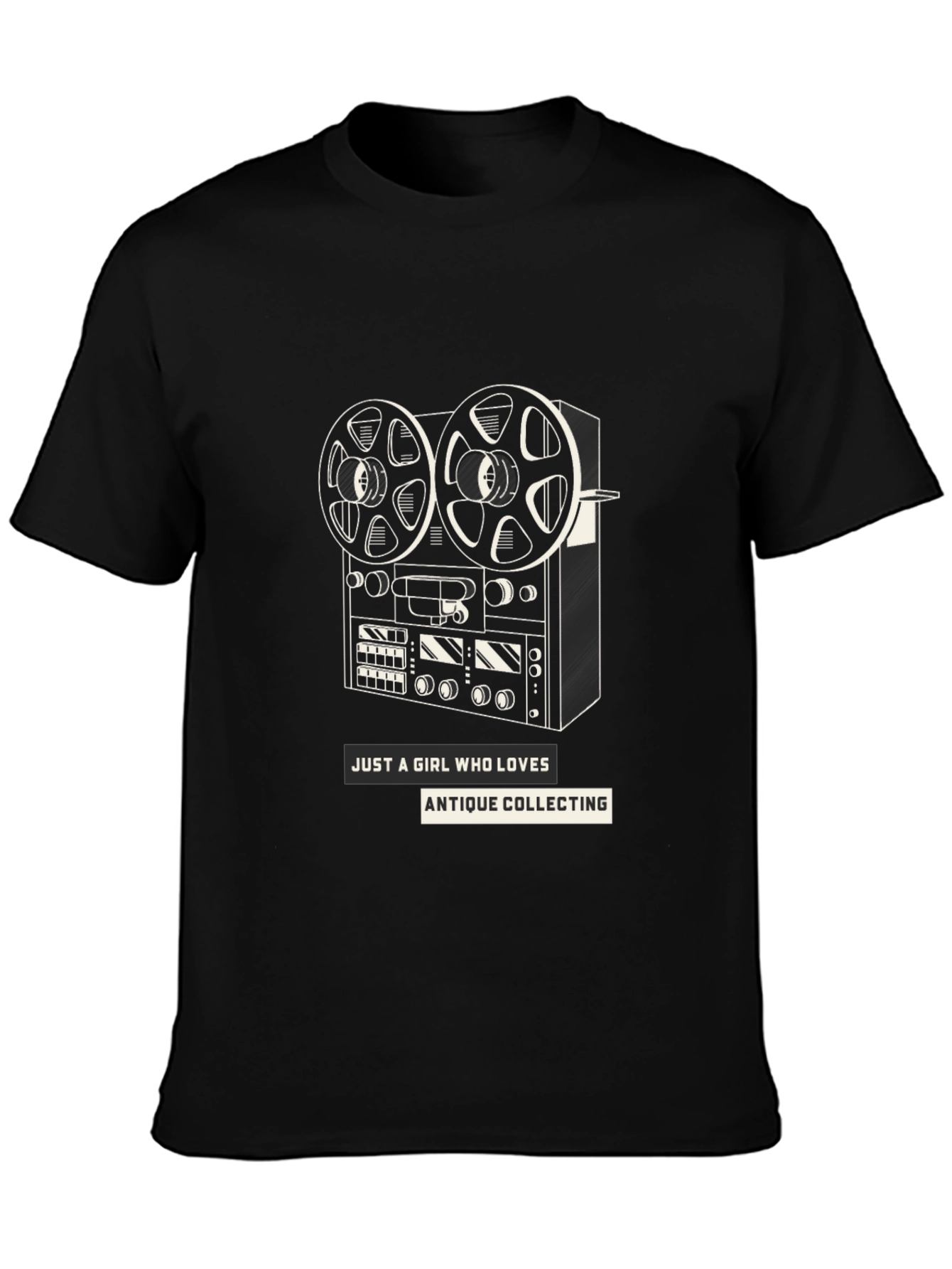 Antique Collecting Reel-to-Reel Graphic Tee