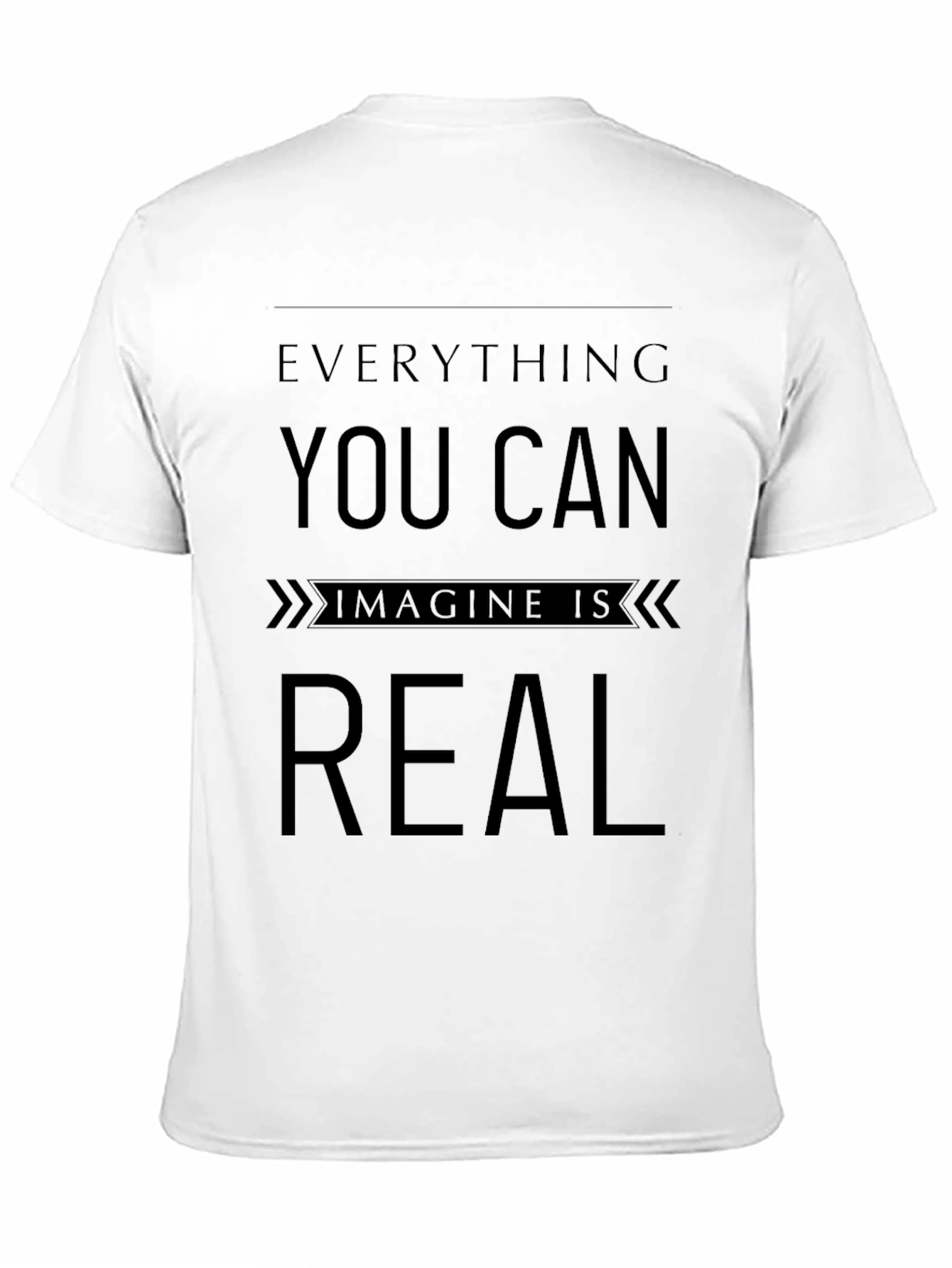 Inspirational Imagine Is Real Black T-Shirt