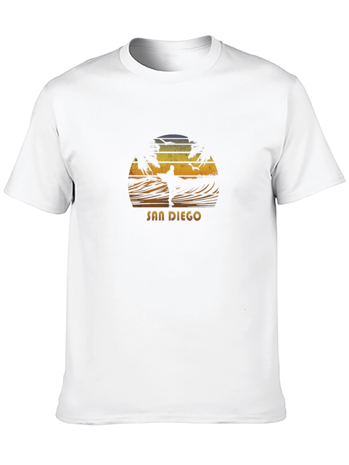 San Diego Surf Graphic T-Shirt - Black