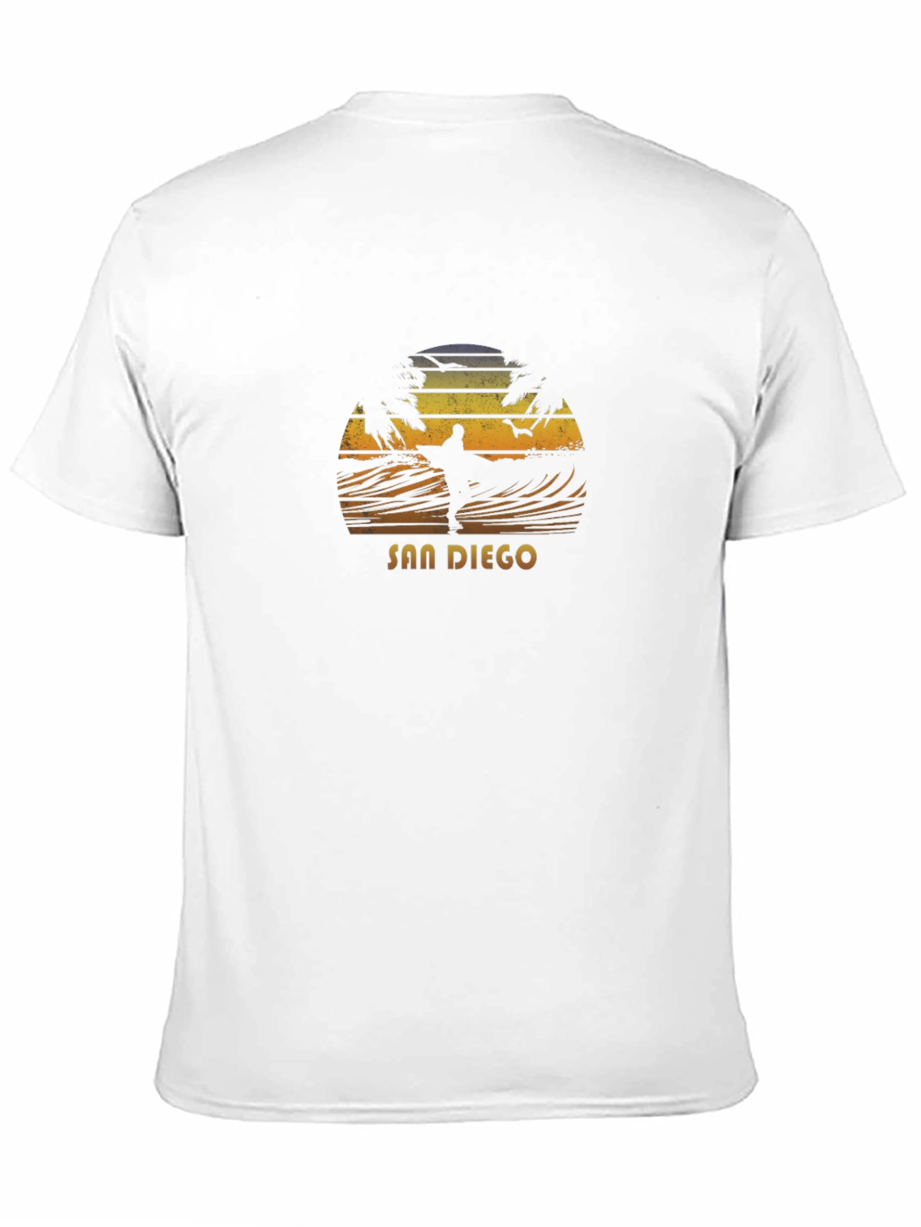 San Diego Surf Graphic T-Shirt - Black