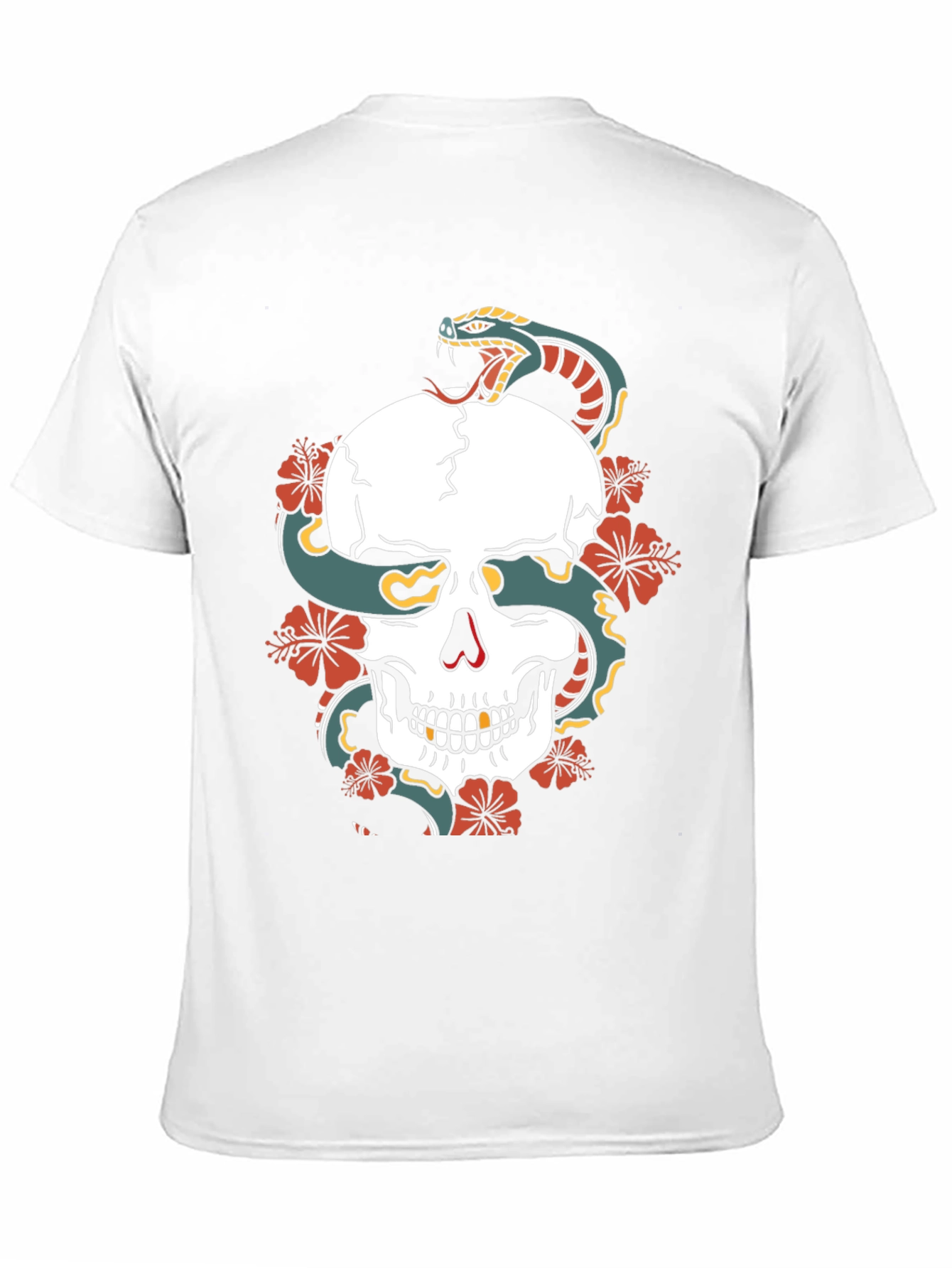 Skull & Snake Graphic Tee - Bold Streetwear Style