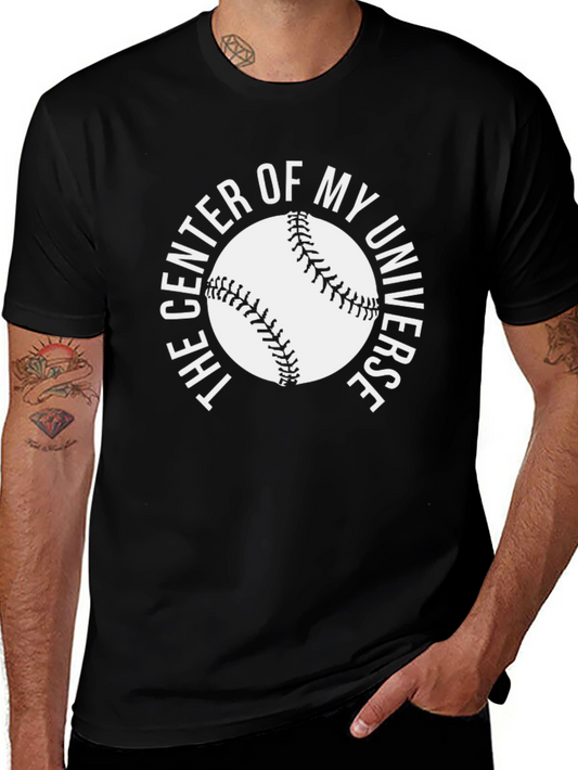 Baseball Fan T-Shirt - Center of My Universe Graphic Tee
