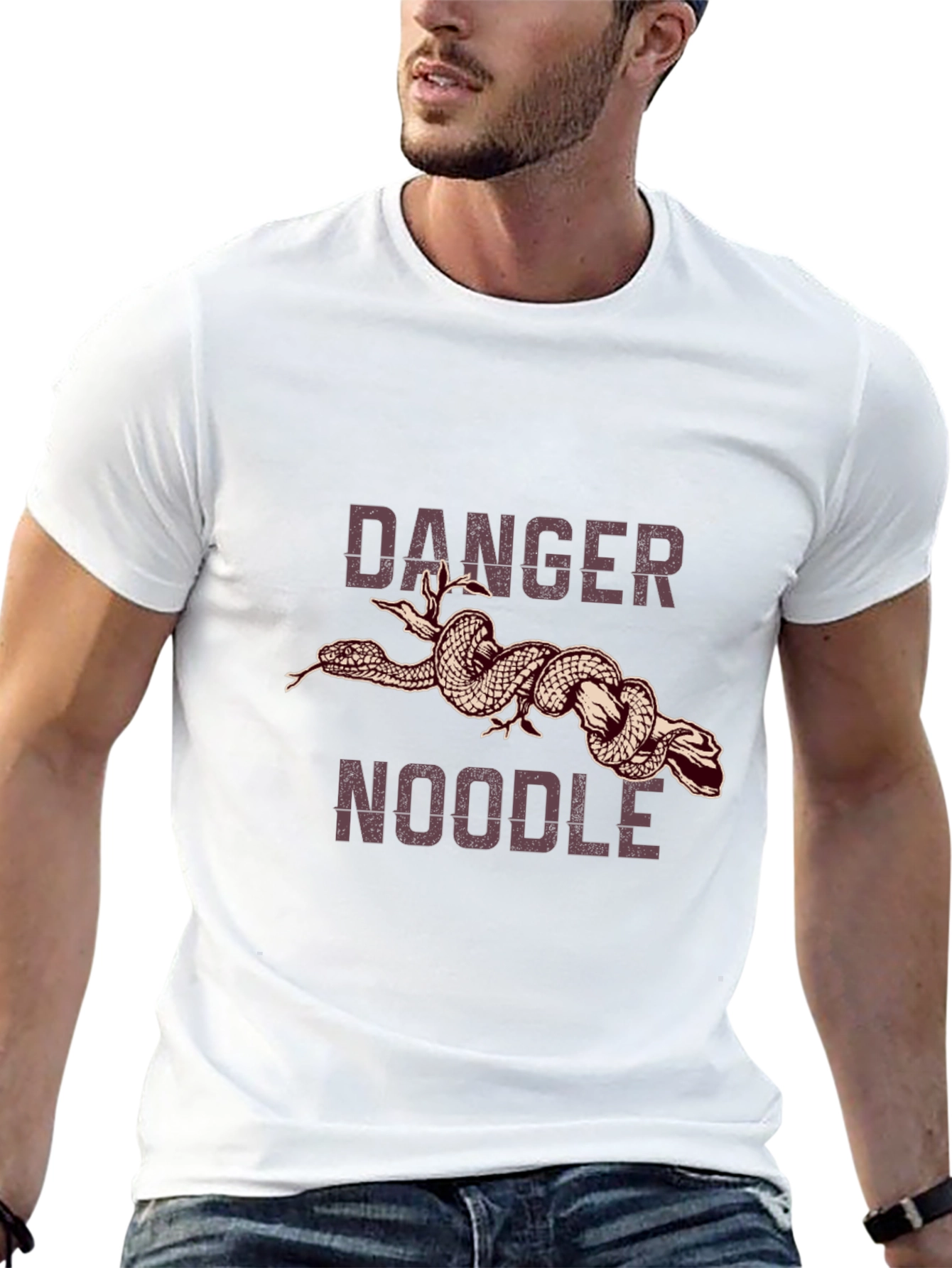 Danger Noodle Graphic Tee - Funny Snake T-Shirt