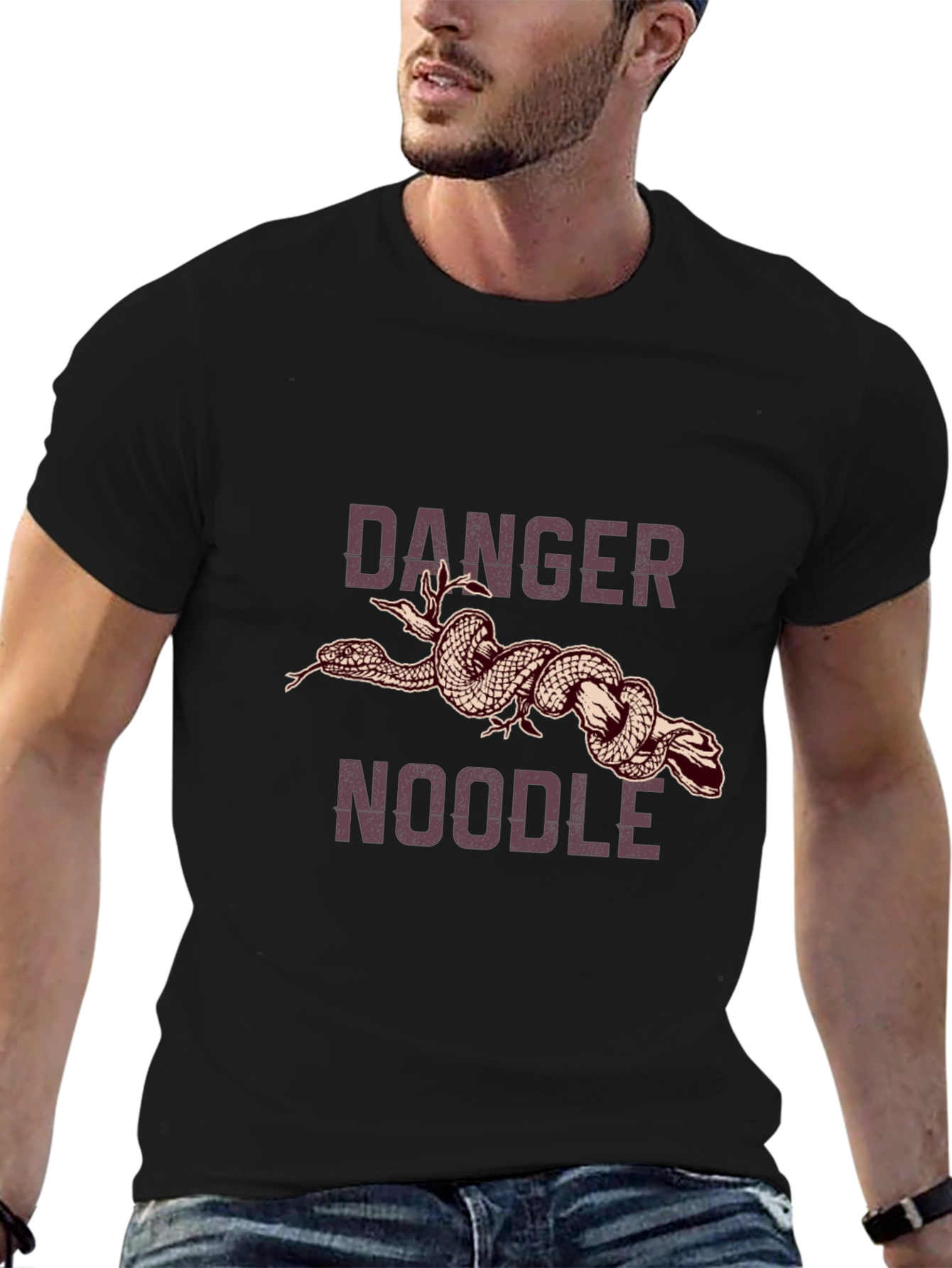 Danger Noodle Graphic Tee - Funny Snake T-Shirt