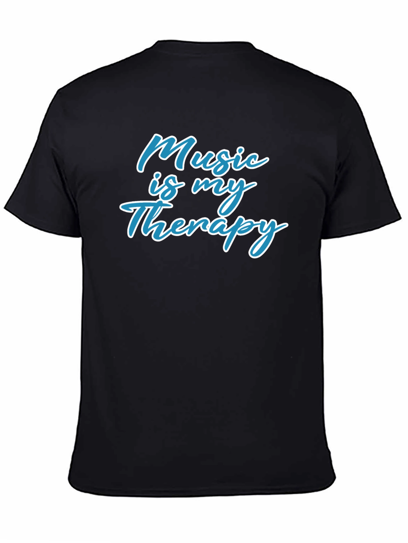 Music Is My Therapy T-Shirt - Black