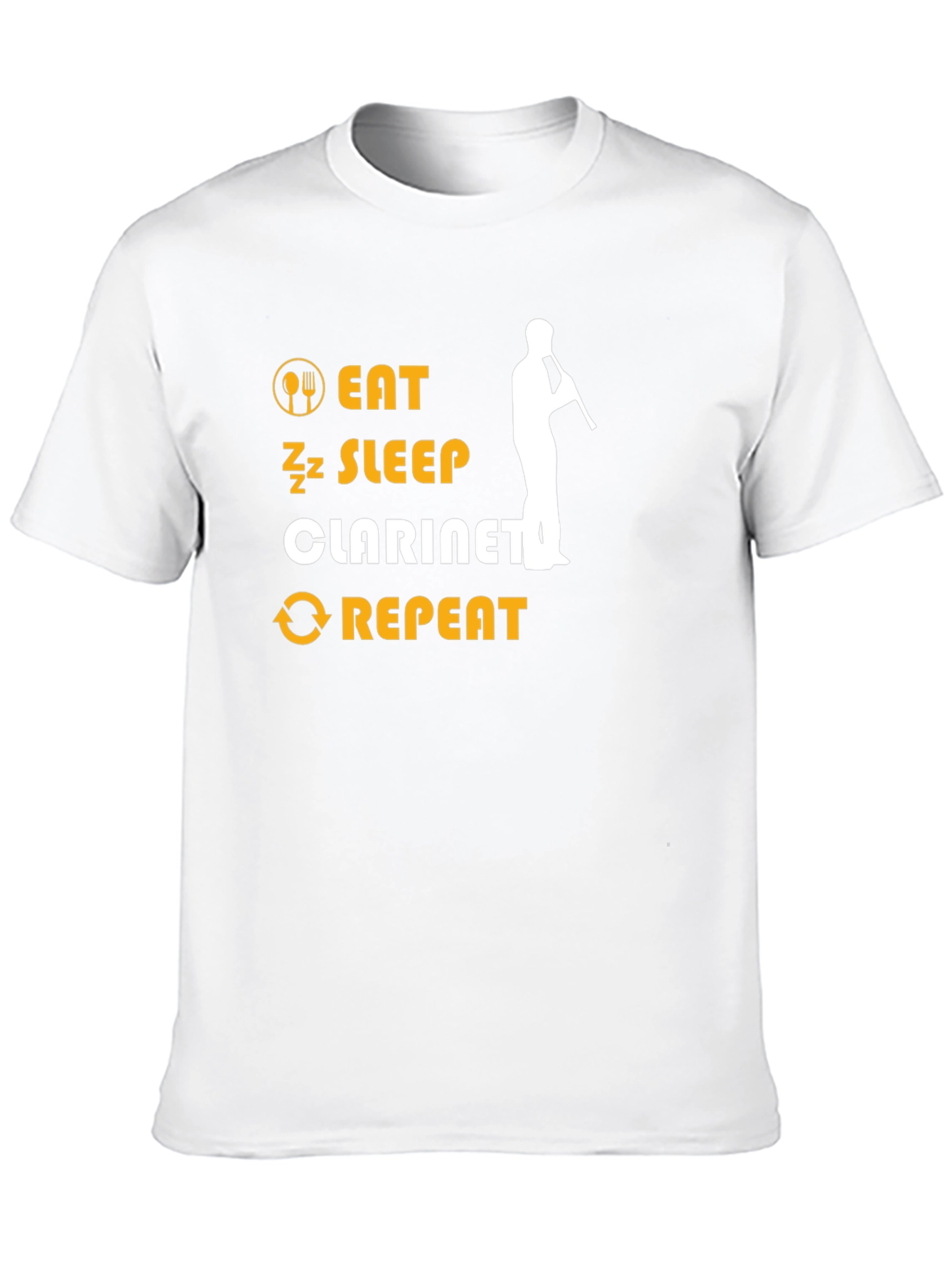 Eat Sleep Clarinet Repeat Graphic Tee
