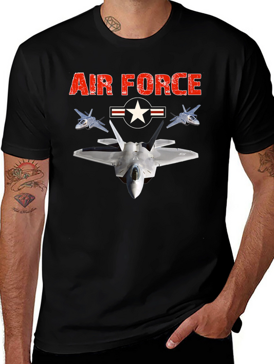 Air Force Jet Fighter Graphic T-Shirt