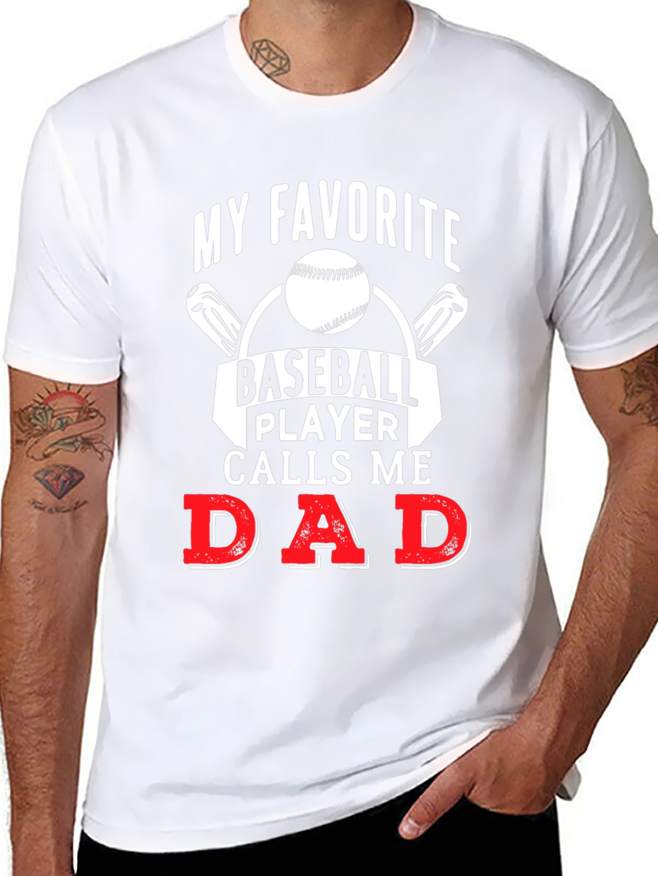 My Favorite Baseball Player Calls Me Dad T-Shirt