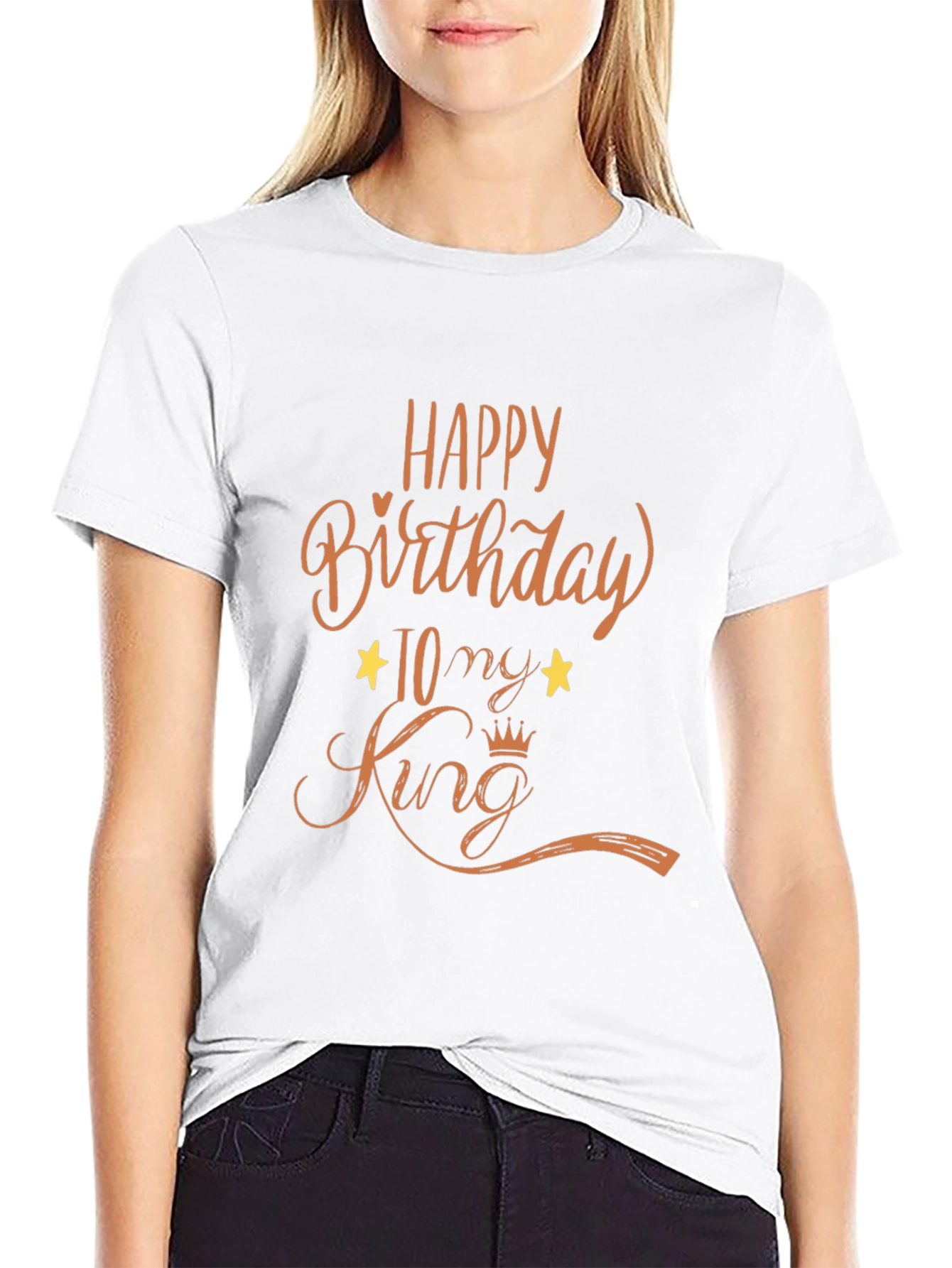 Happy Birthday to my King Black T-Shirt
